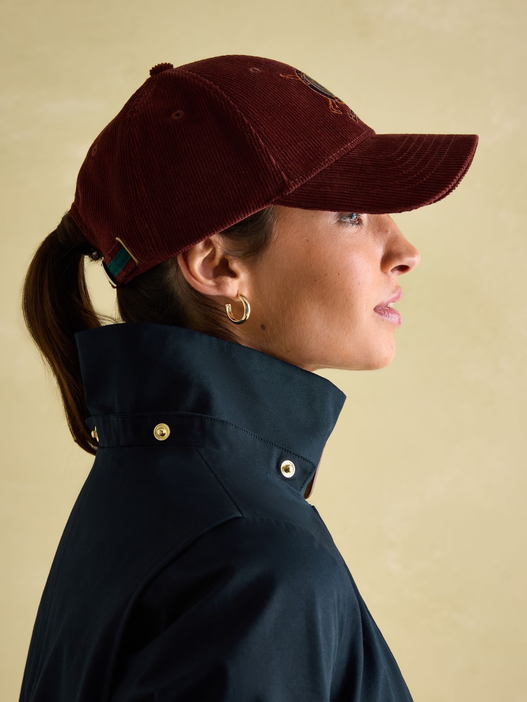 Harpsden Navy Blue Waterproof Long Raincoat with Hood - Image 8 of 10
