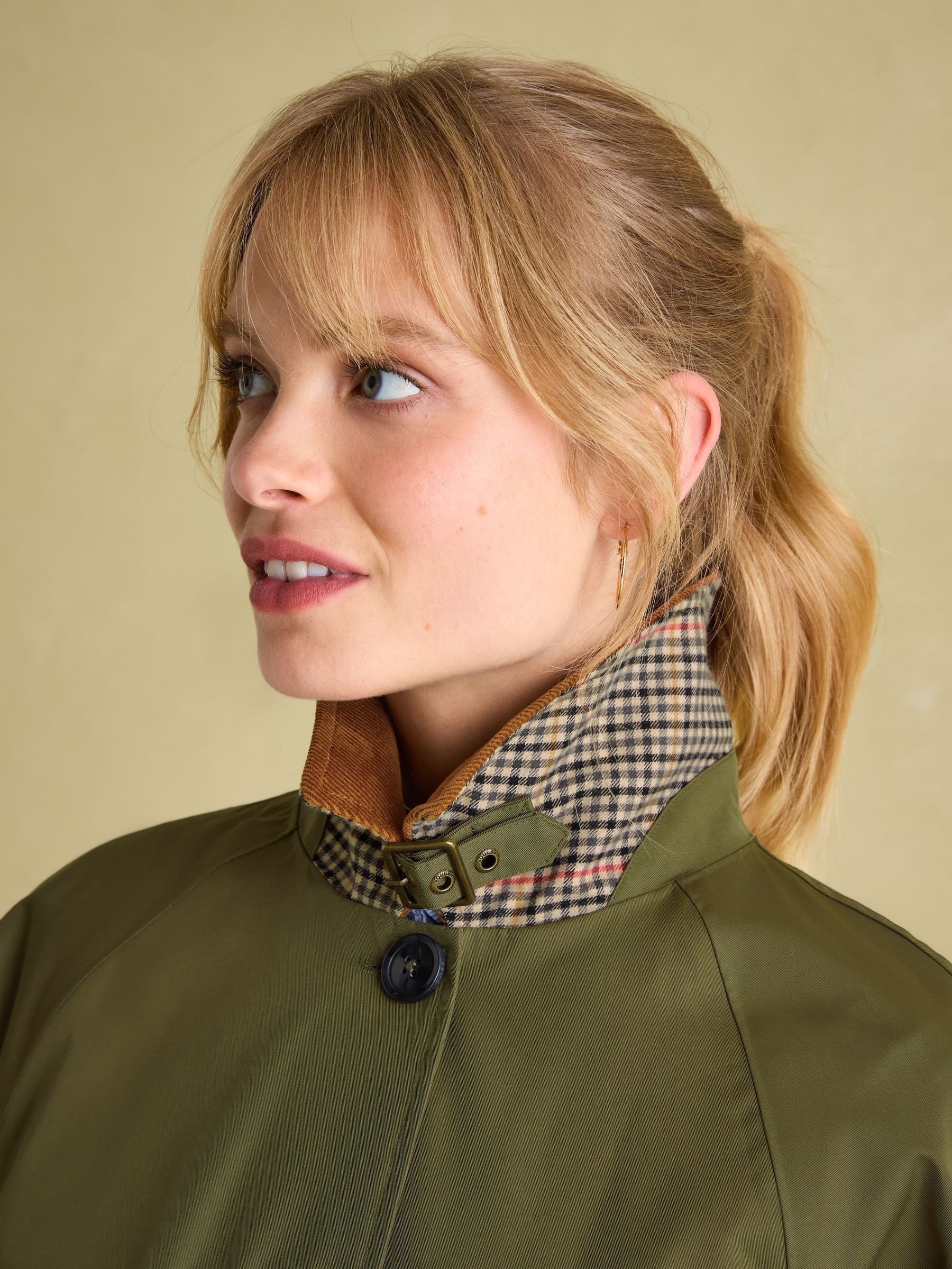 Epwell Green Waterproof Belted Trench Coat - Image 3 of 9