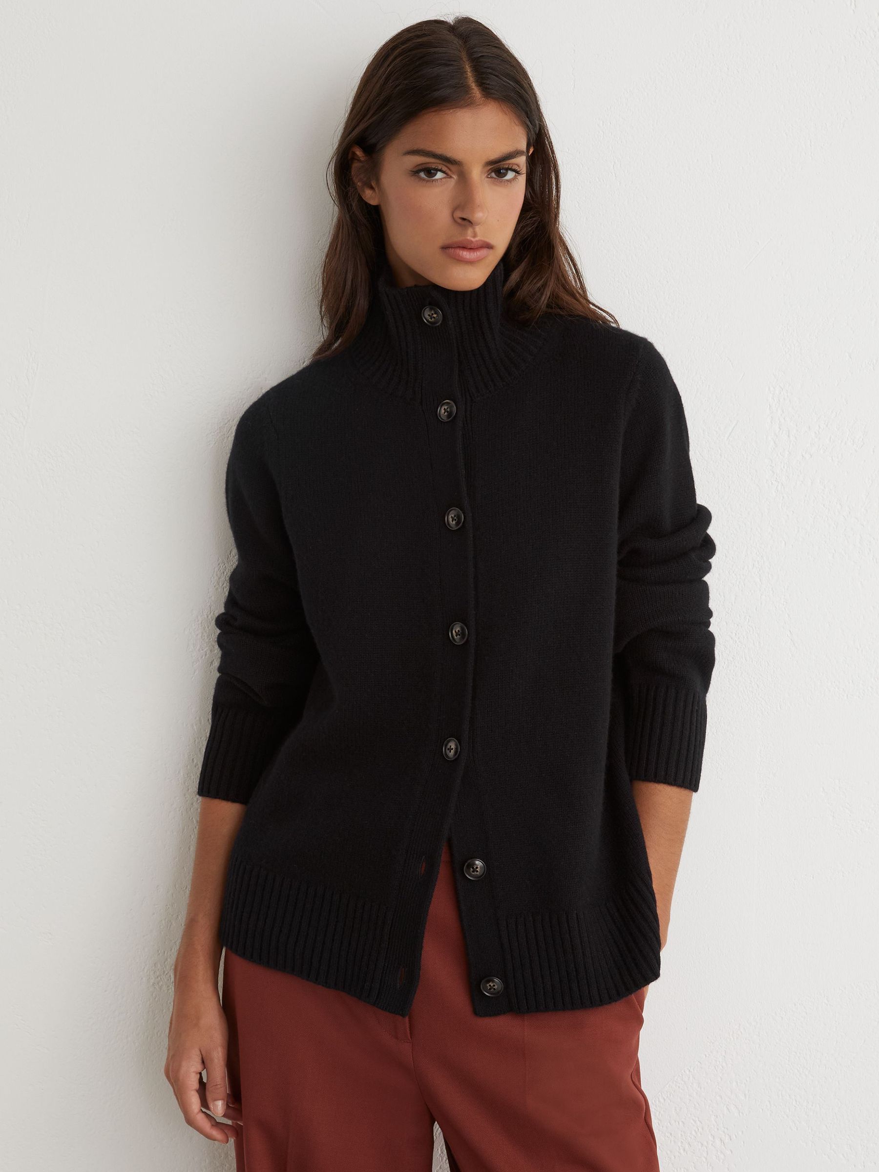 Cardigan in Black - Image 1 of 7
