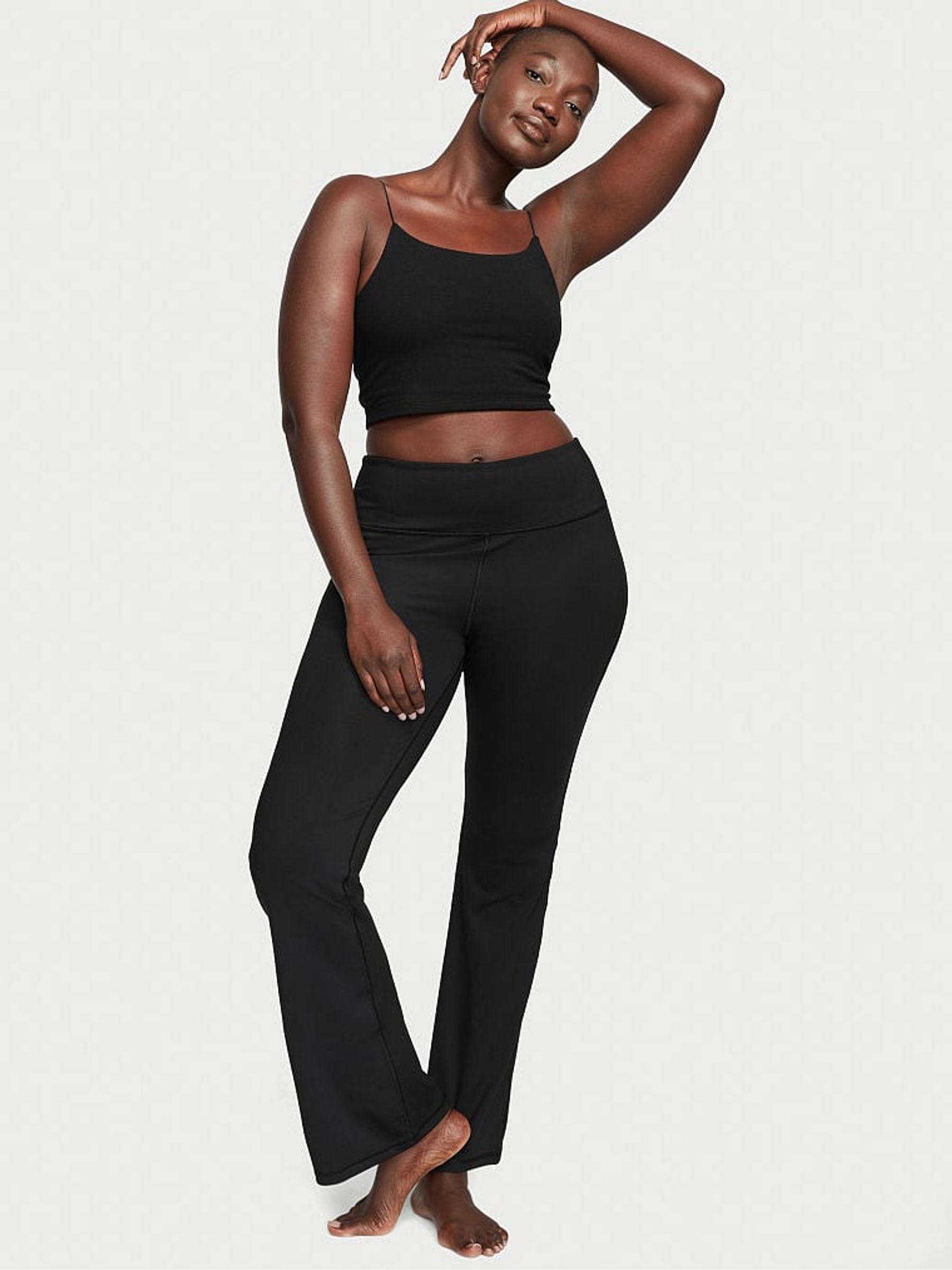 Black Essential Flare Legging - Image 3 of 4