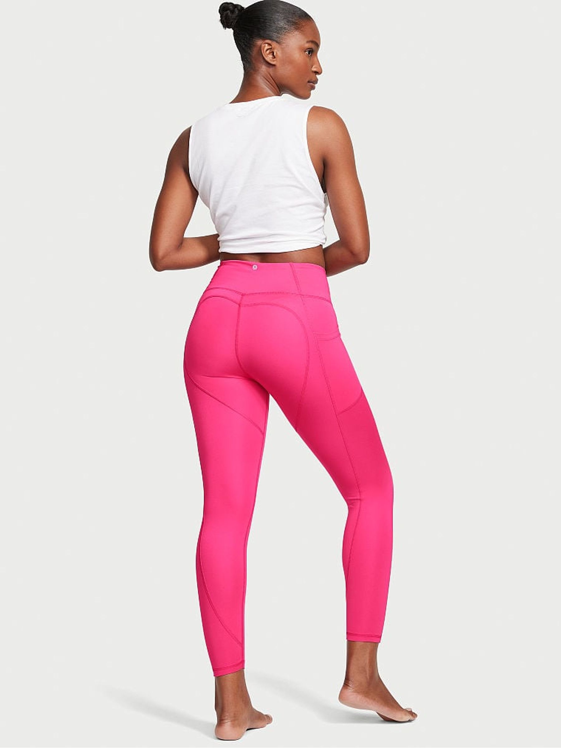 Forever Pink Essential Pocket Heart Seam Leggings - Image 2 of 3