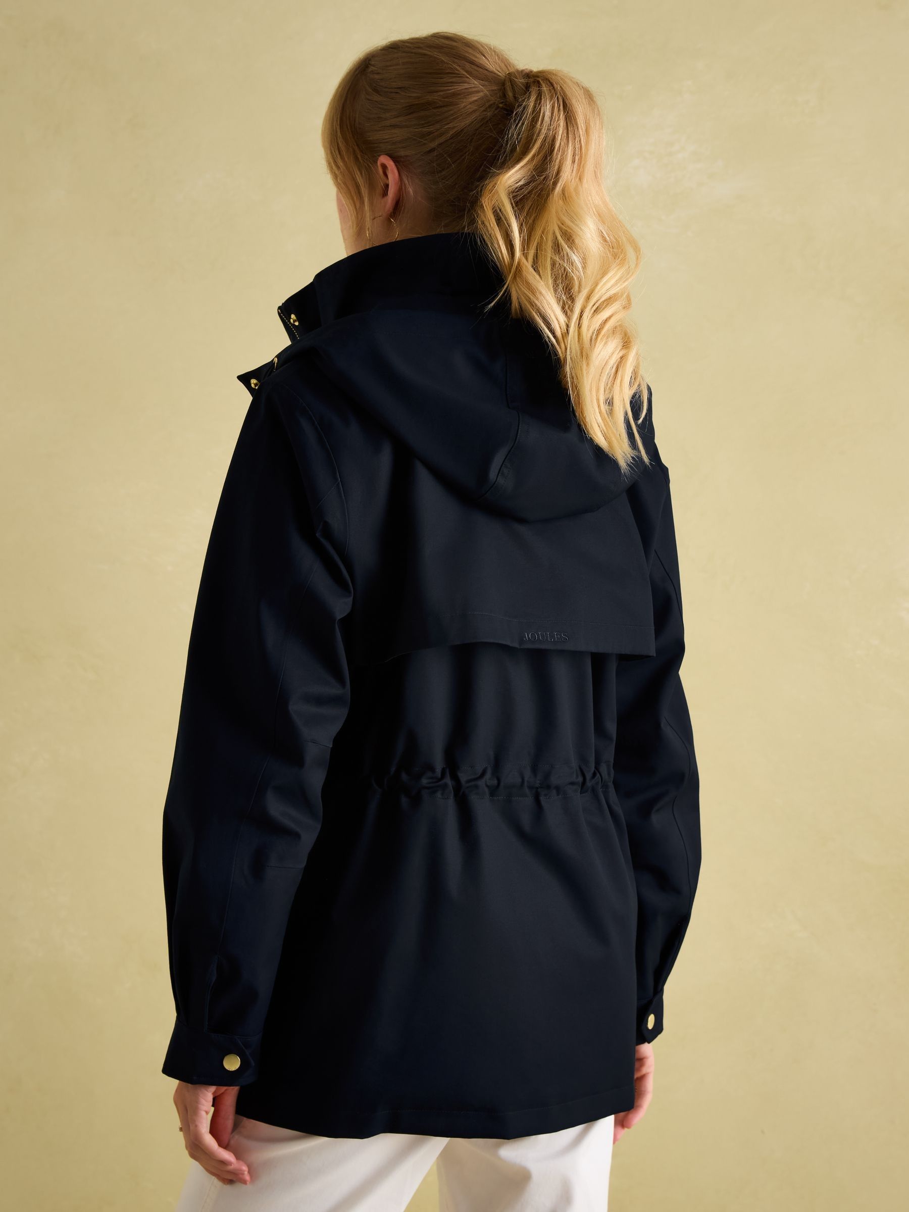 Fairford Navy Waterproof Raincoat with Hood - Image 2 of 9