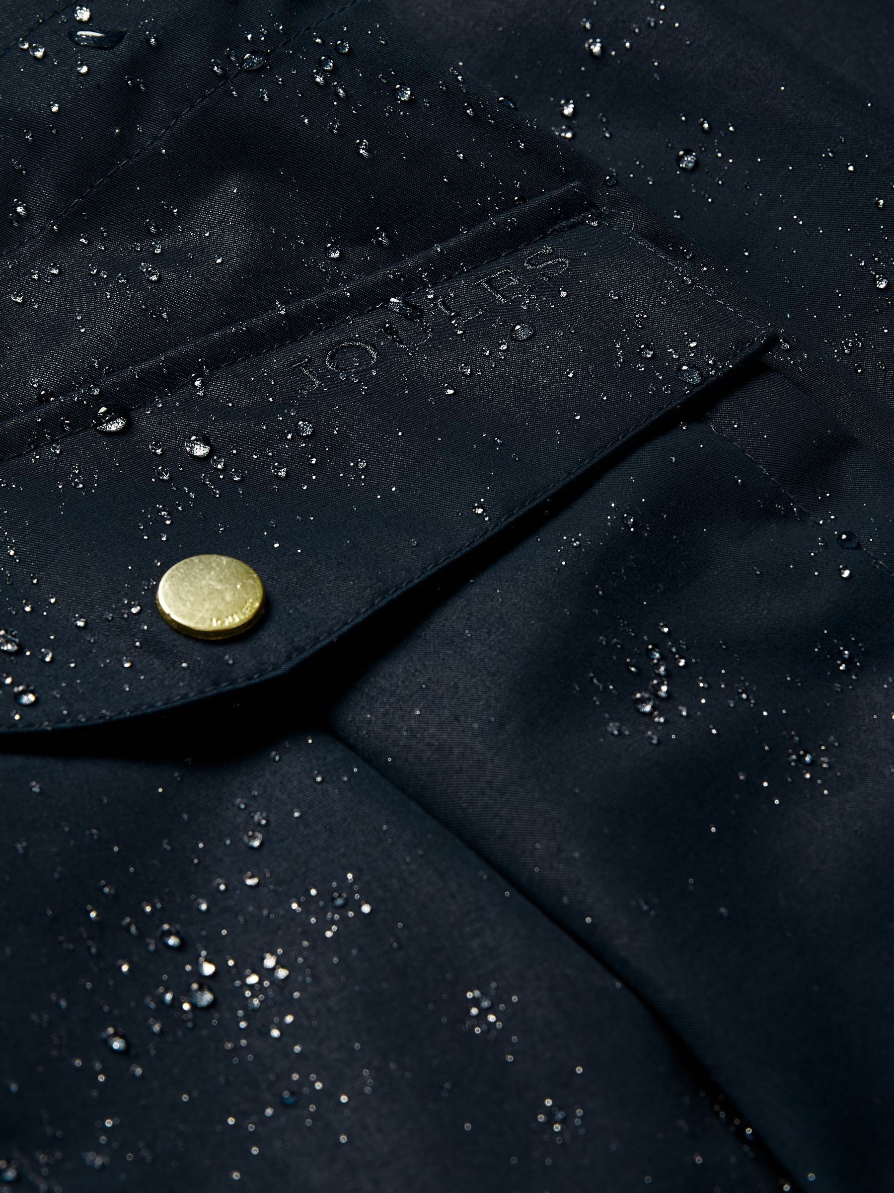 Fairford Navy Waterproof Raincoat with Hood - Image 7 of 9
