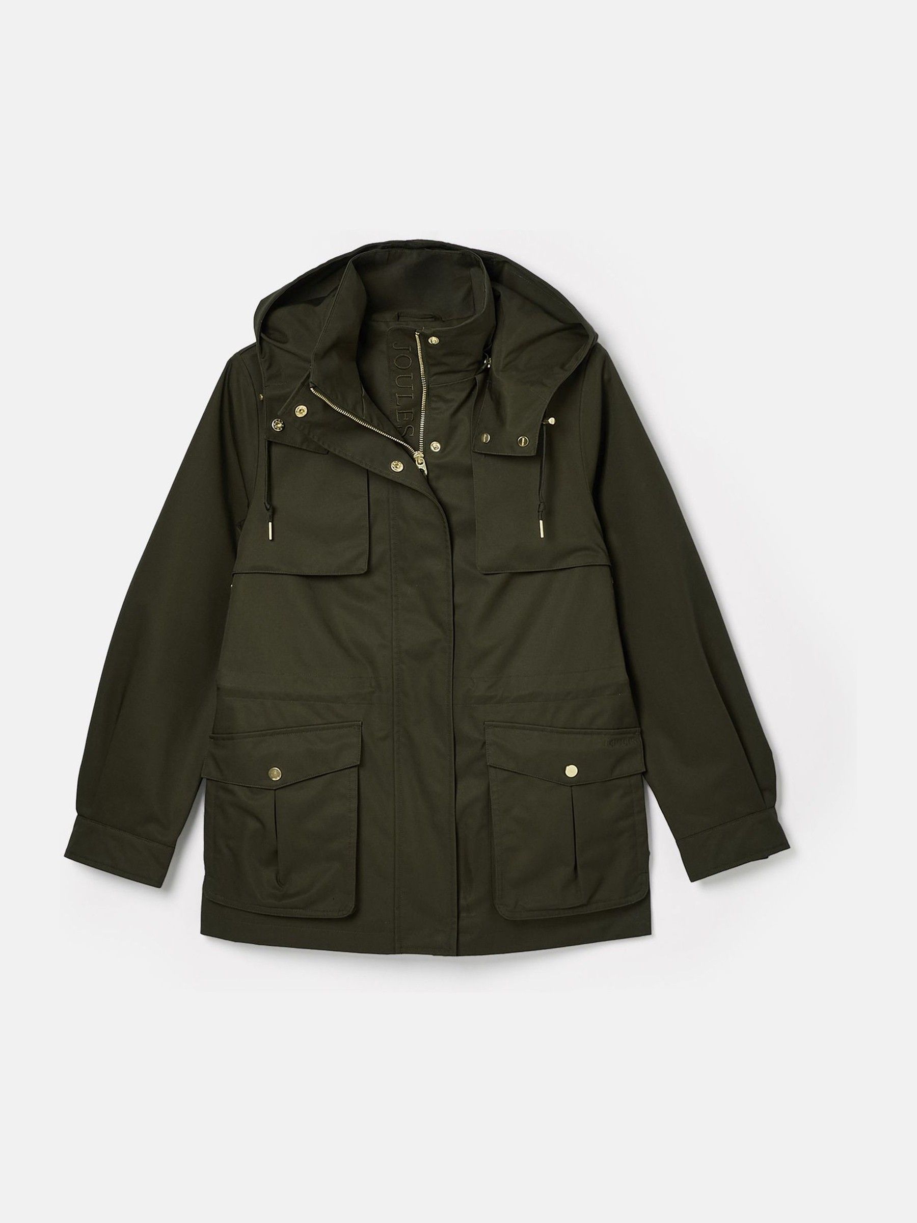 Fairford Khaki Green Waterproof Raincoat with Hood - Image 6 of 8