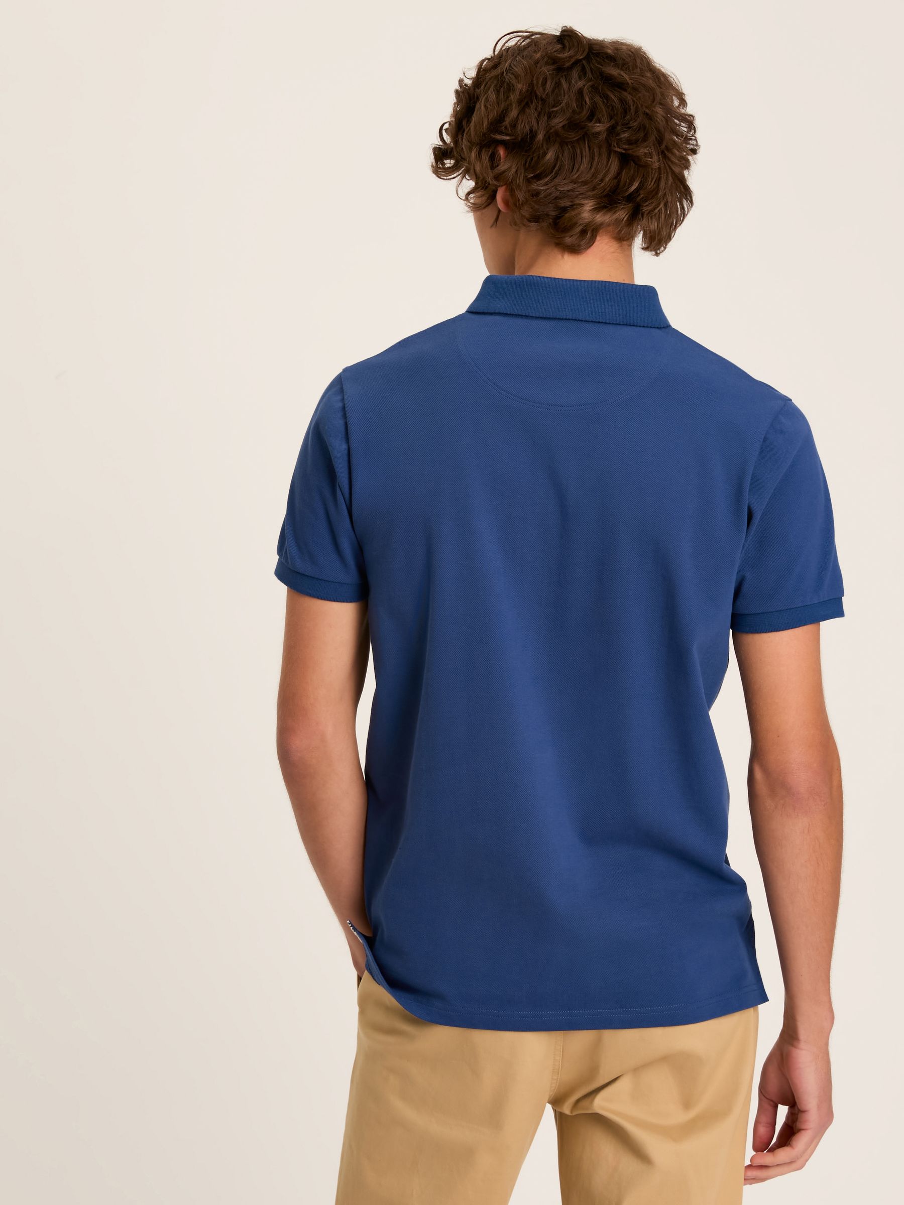 Woody Blue Slim Fit Cotton Pique Polo Shirt - Image 2 of 7