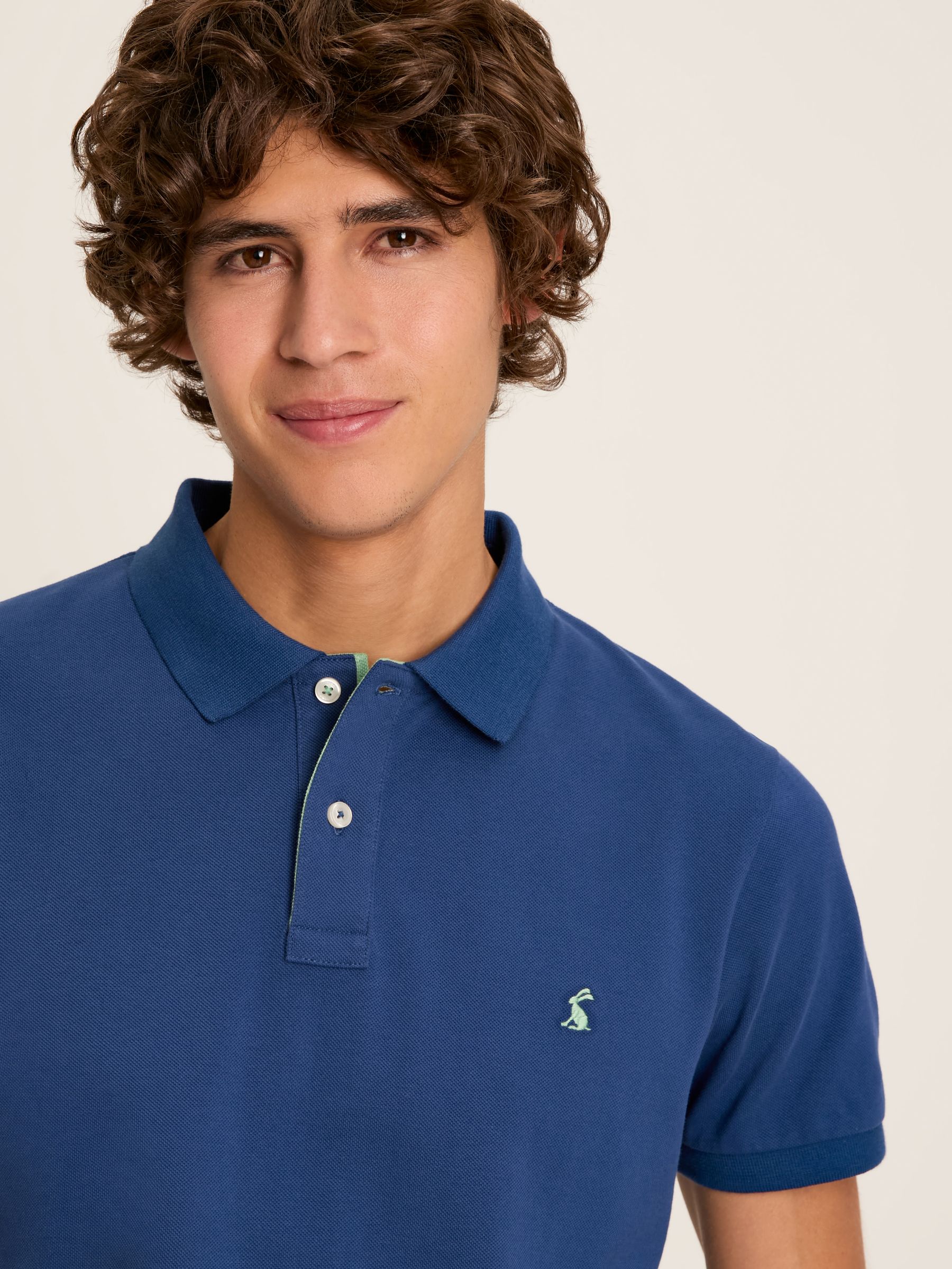 Woody Blue Slim Fit Cotton Pique Polo Shirt - Image 3 of 7