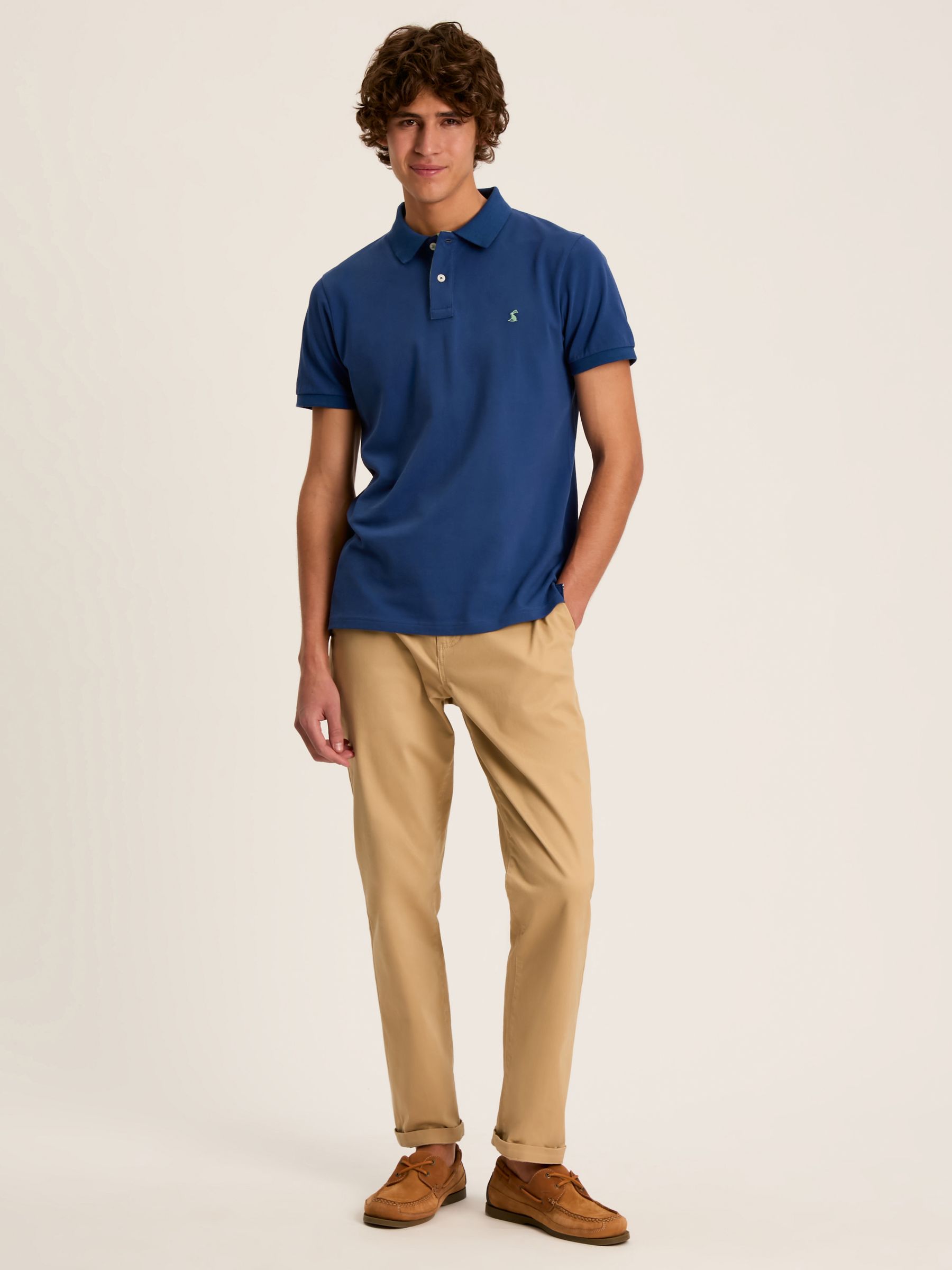 Woody Blue Slim Fit Cotton Pique Polo Shirt - Image 4 of 7