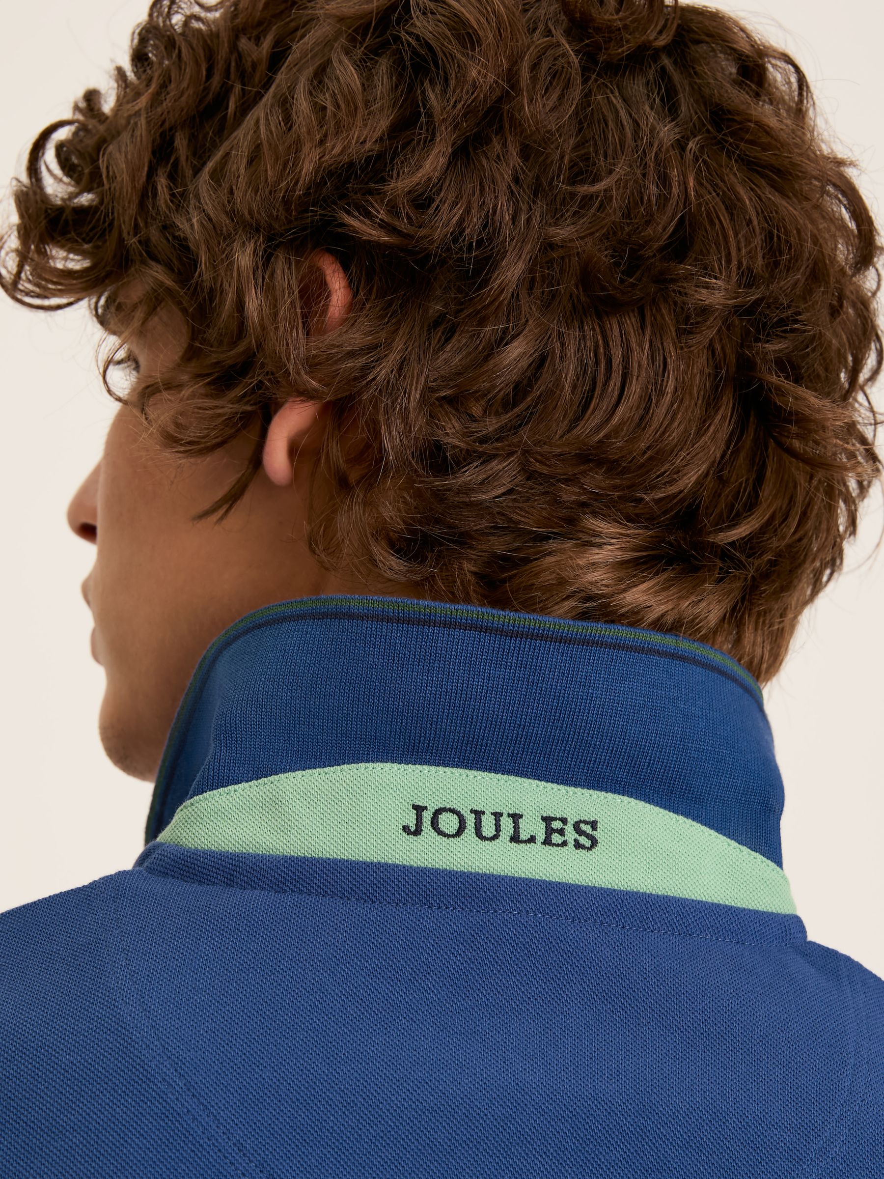 Woody Blue Slim Fit Cotton Pique Polo Shirt - Image 6 of 7