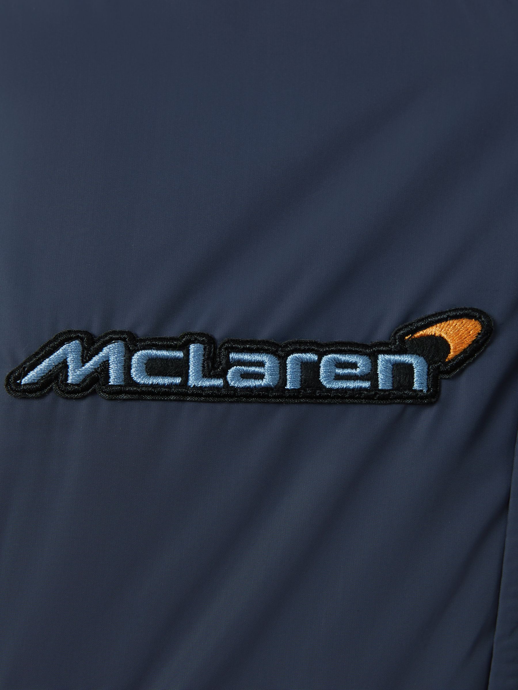 9-13 yrs McLaren F1 Patch Varsity Bomber Jacket in Airforce Blue/Ecru - Image 11 of 12