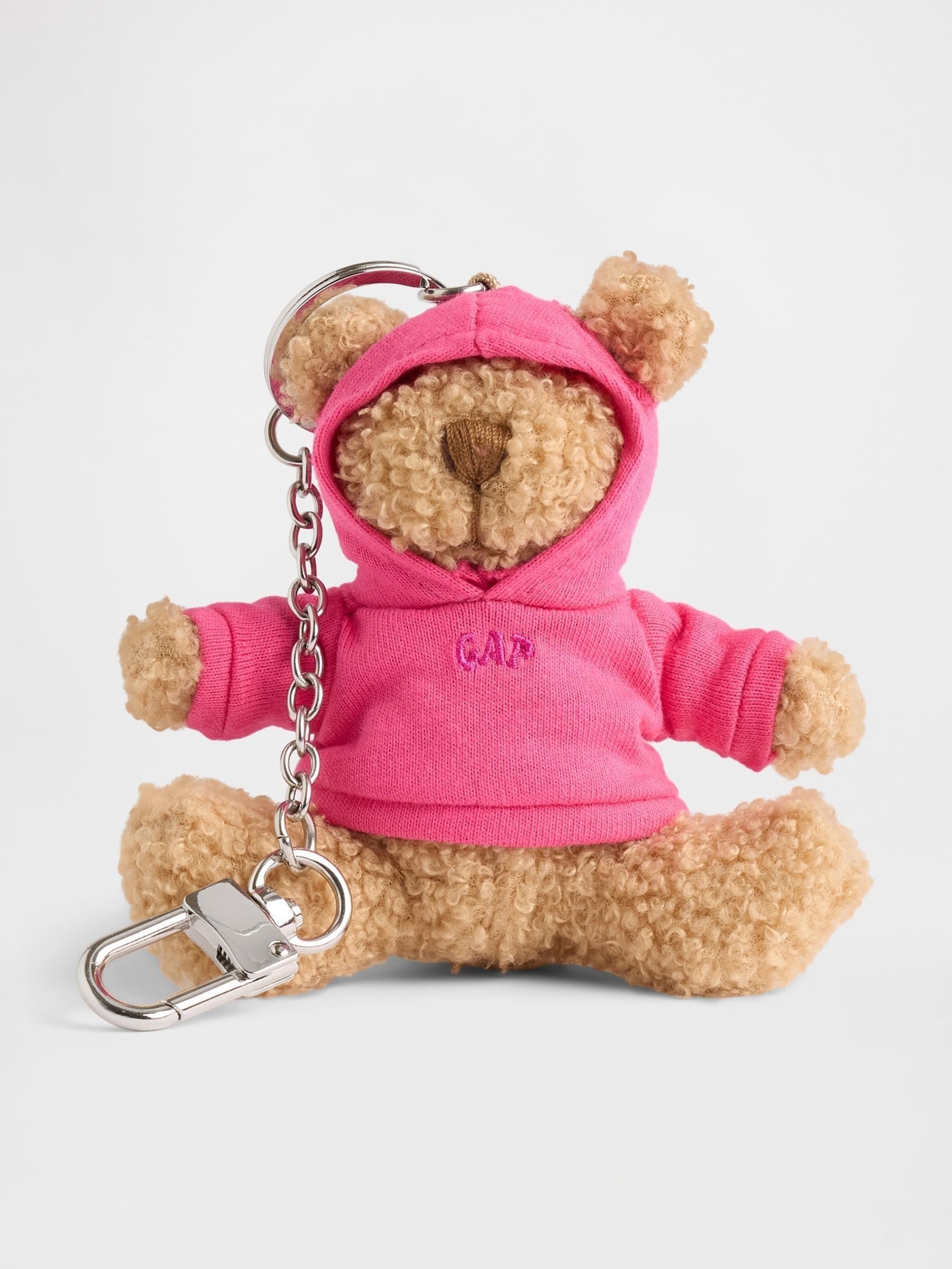 Pink Brannan Bear Hoodie Bag Charm - Image 1 of 3