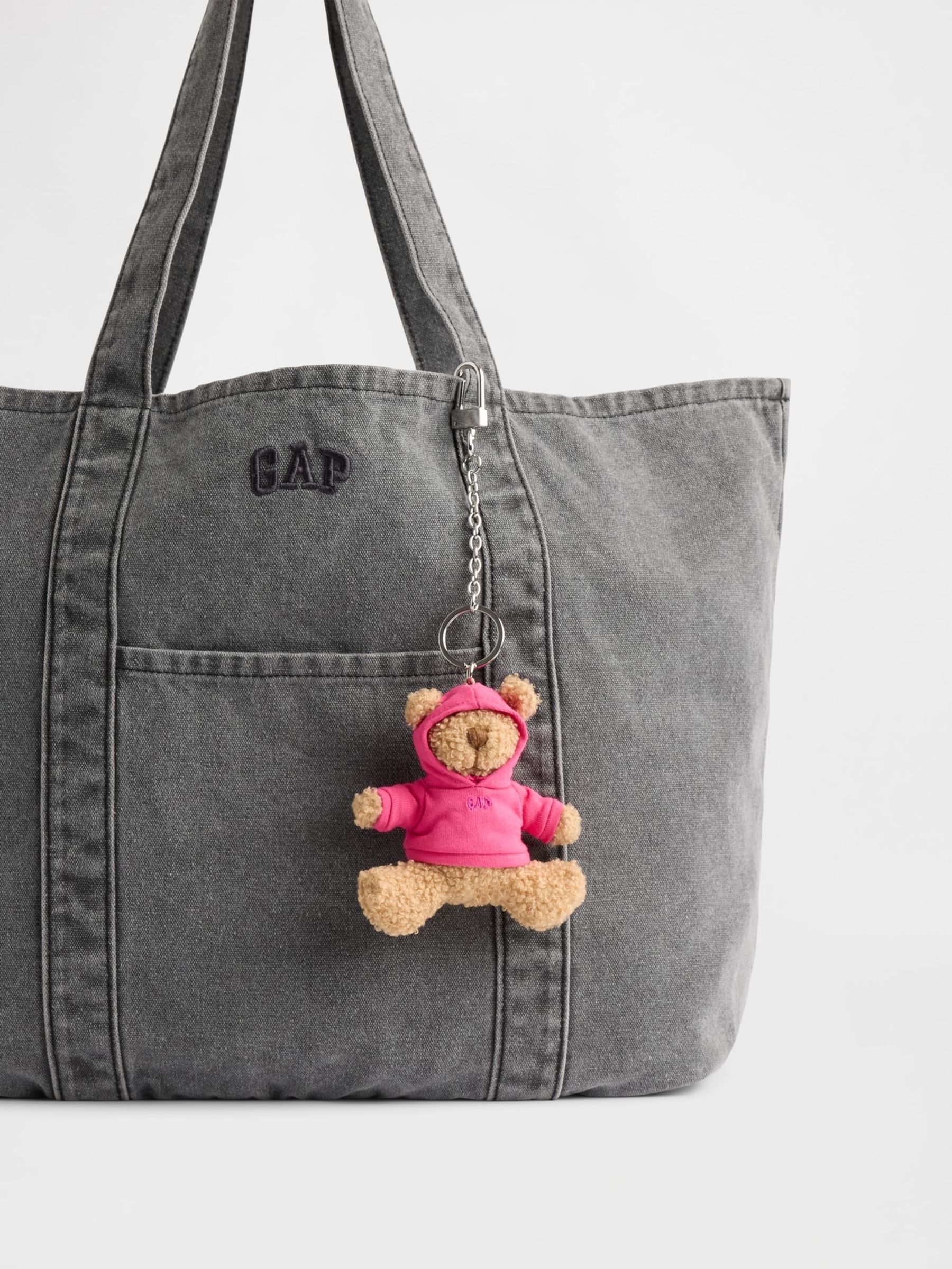 Pink Brannan Bear Hoodie Bag Charm - Image 3 of 3