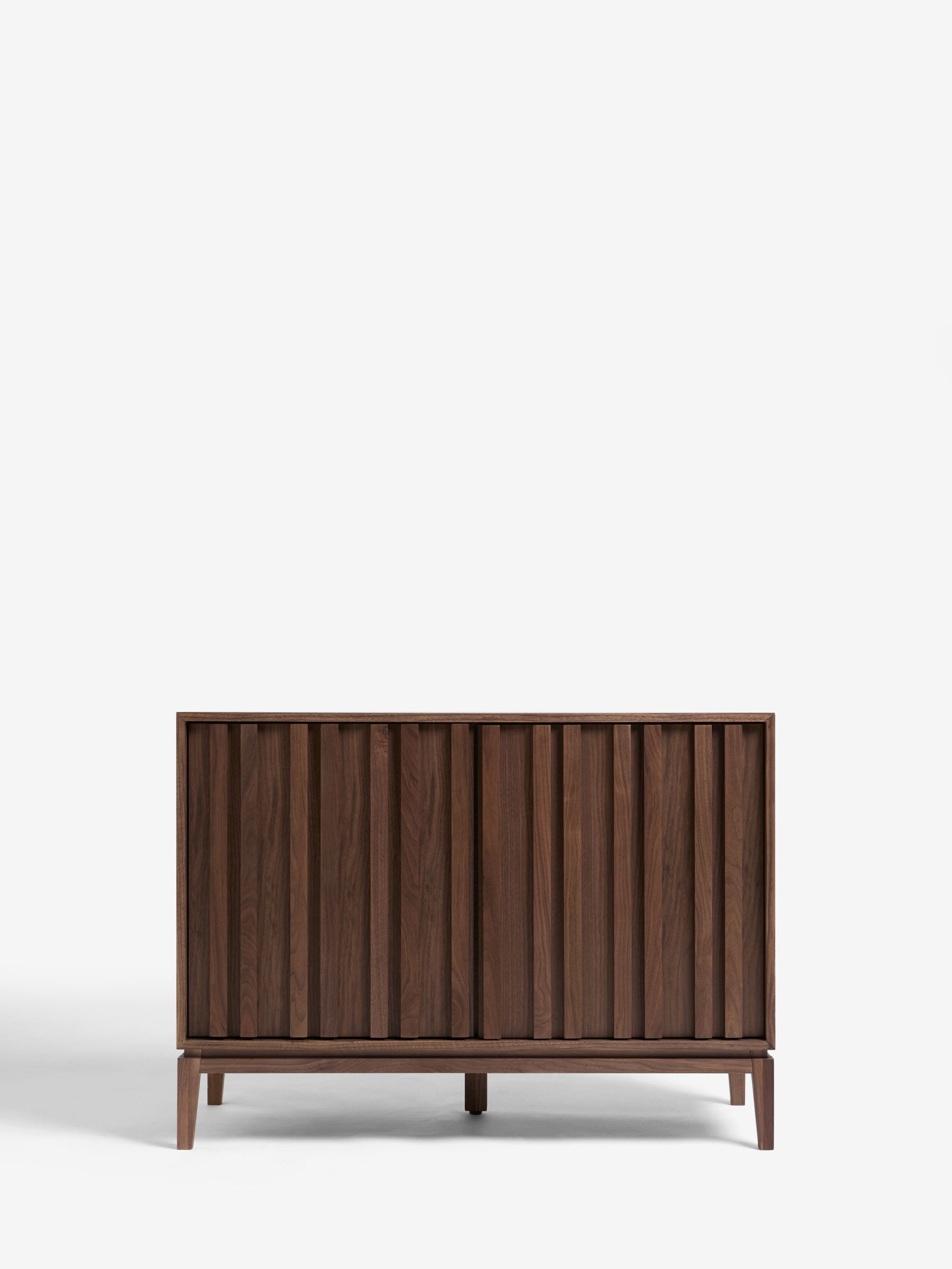 Jasper Conran London Walnut Belgrave Small Sideboard - Image 6 of 12