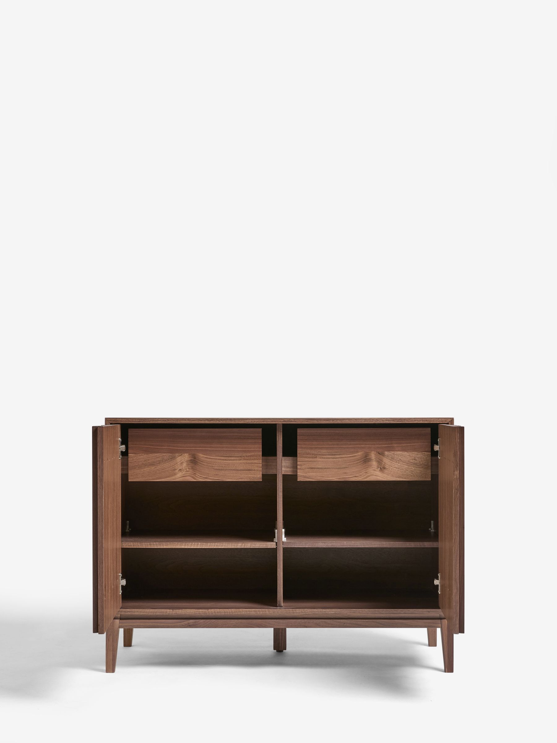Jasper Conran London Walnut Belgrave Small Sideboard - Image 7 of 12