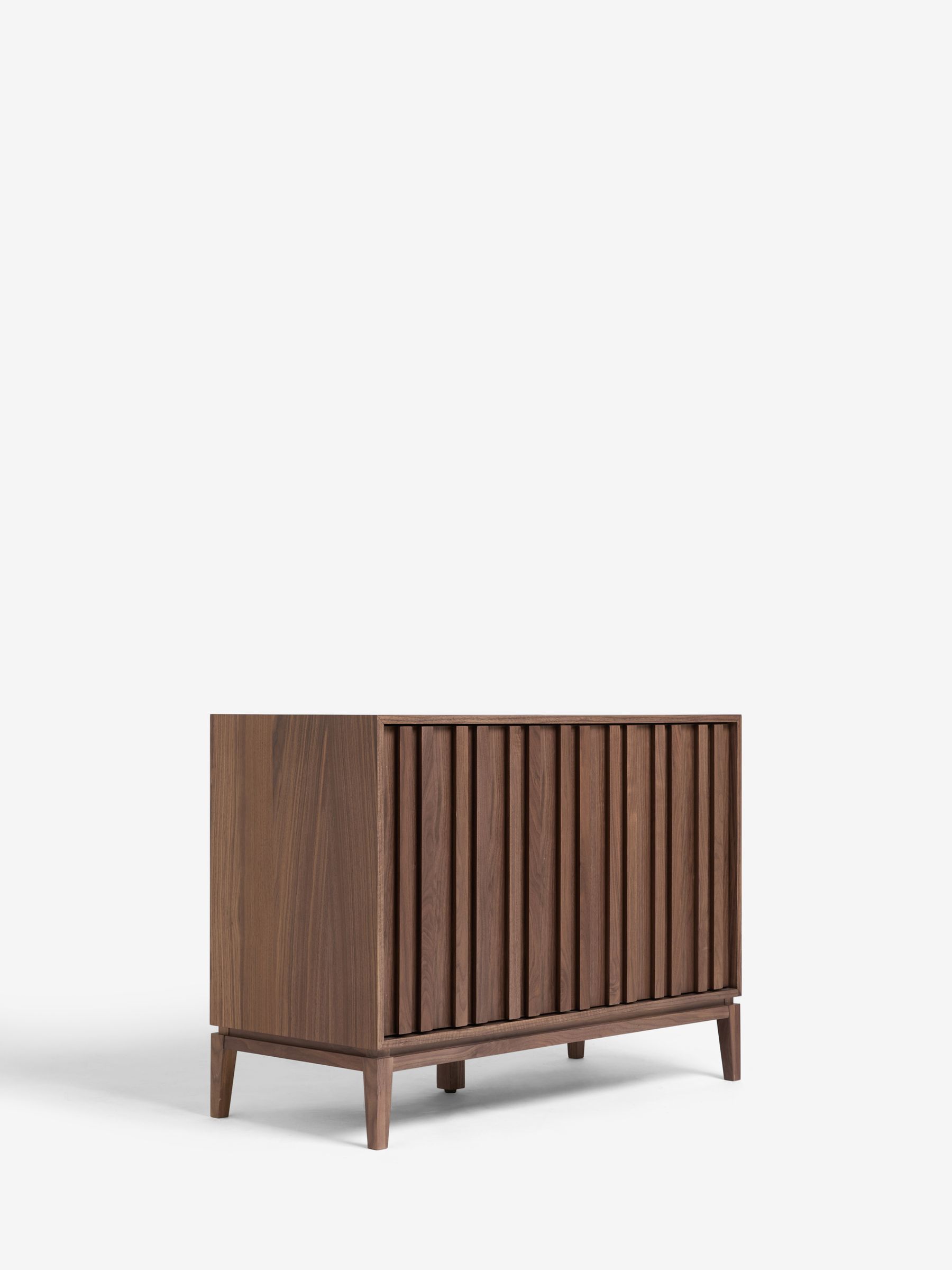 Jasper Conran London Walnut Belgrave Small Sideboard - Image 8 of 12