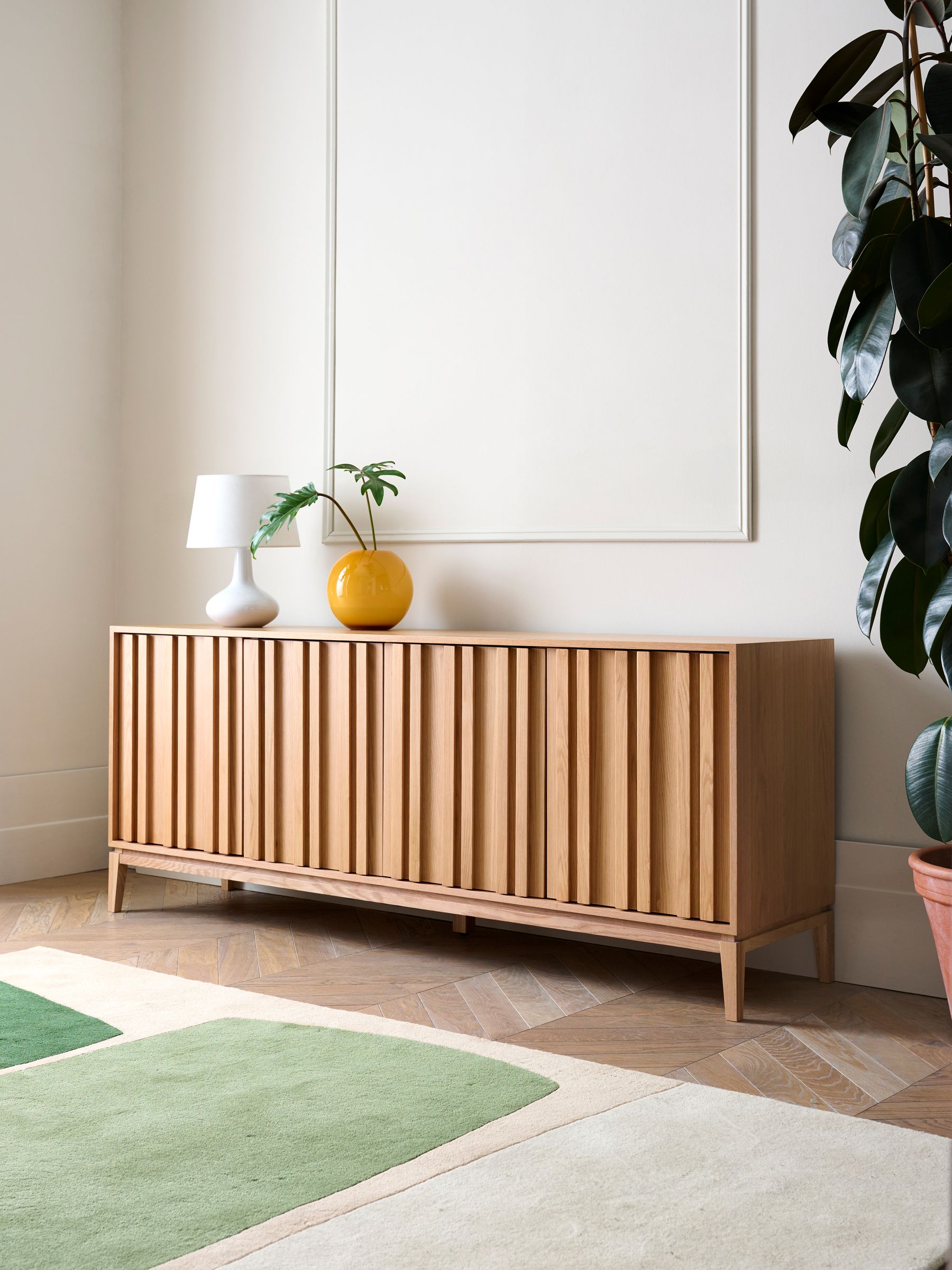 Jasper Conran London Oak Belgrave Large Sideboard - Image 3 of 12