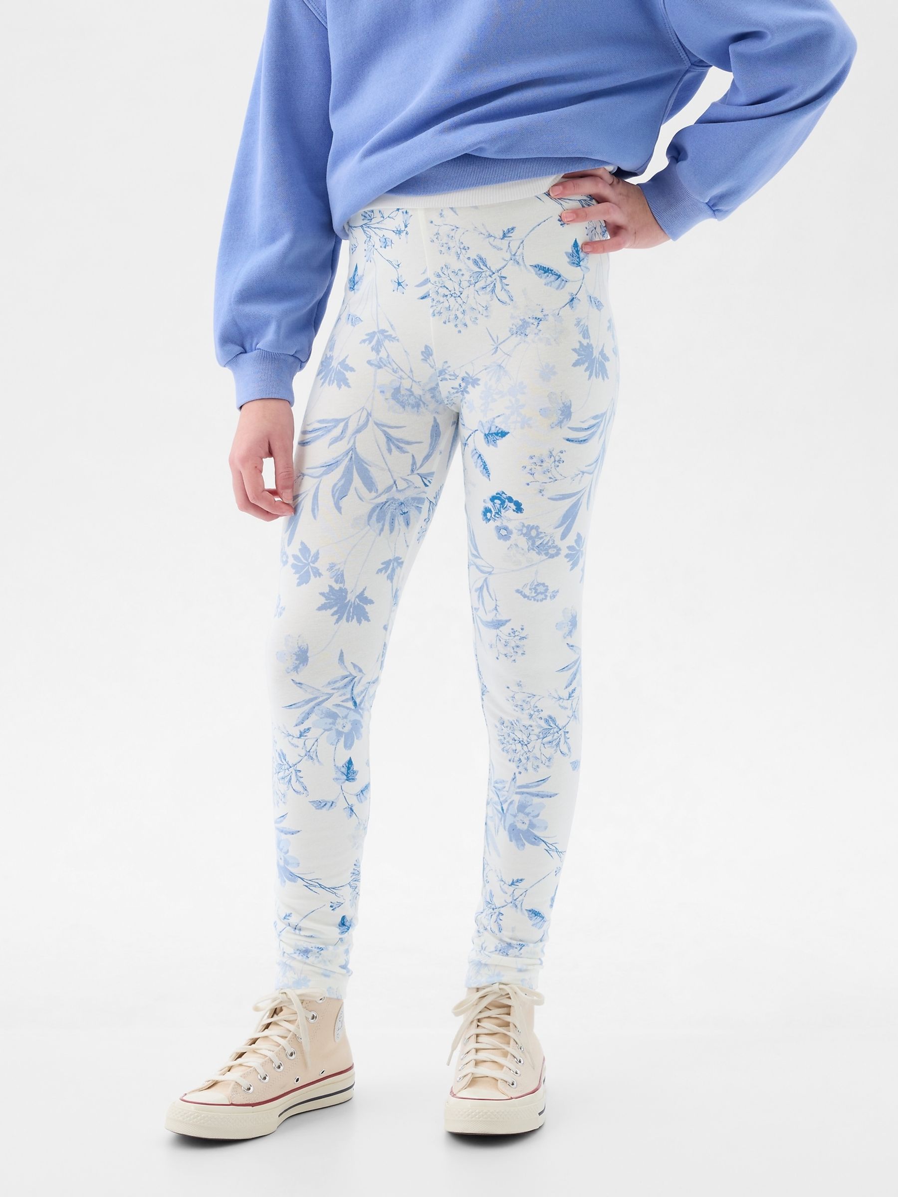 Blue Print Leggings (4-13yrs) - Image 1 of 5