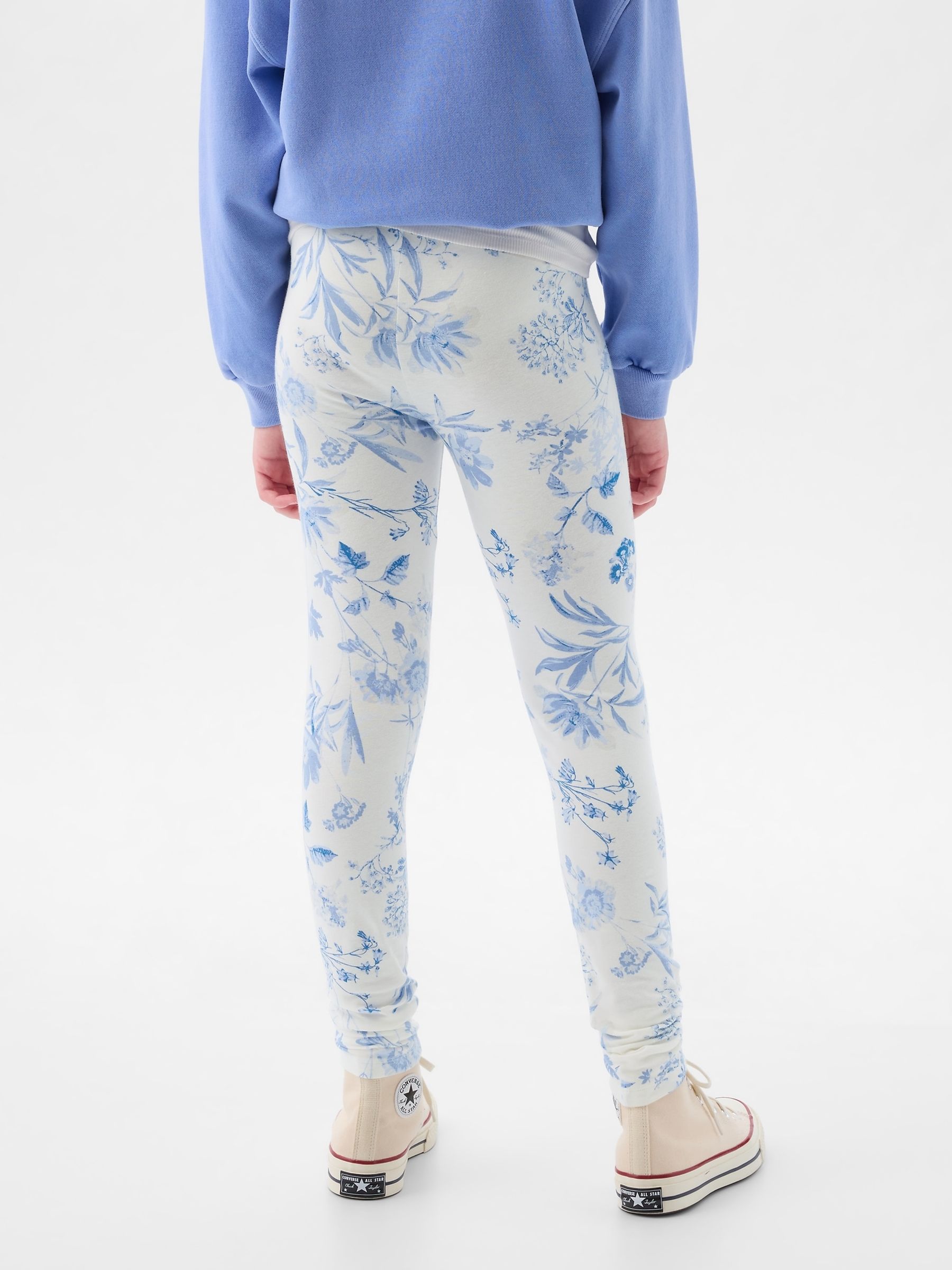 Blue Print Leggings (4-13yrs) - Image 2 of 5