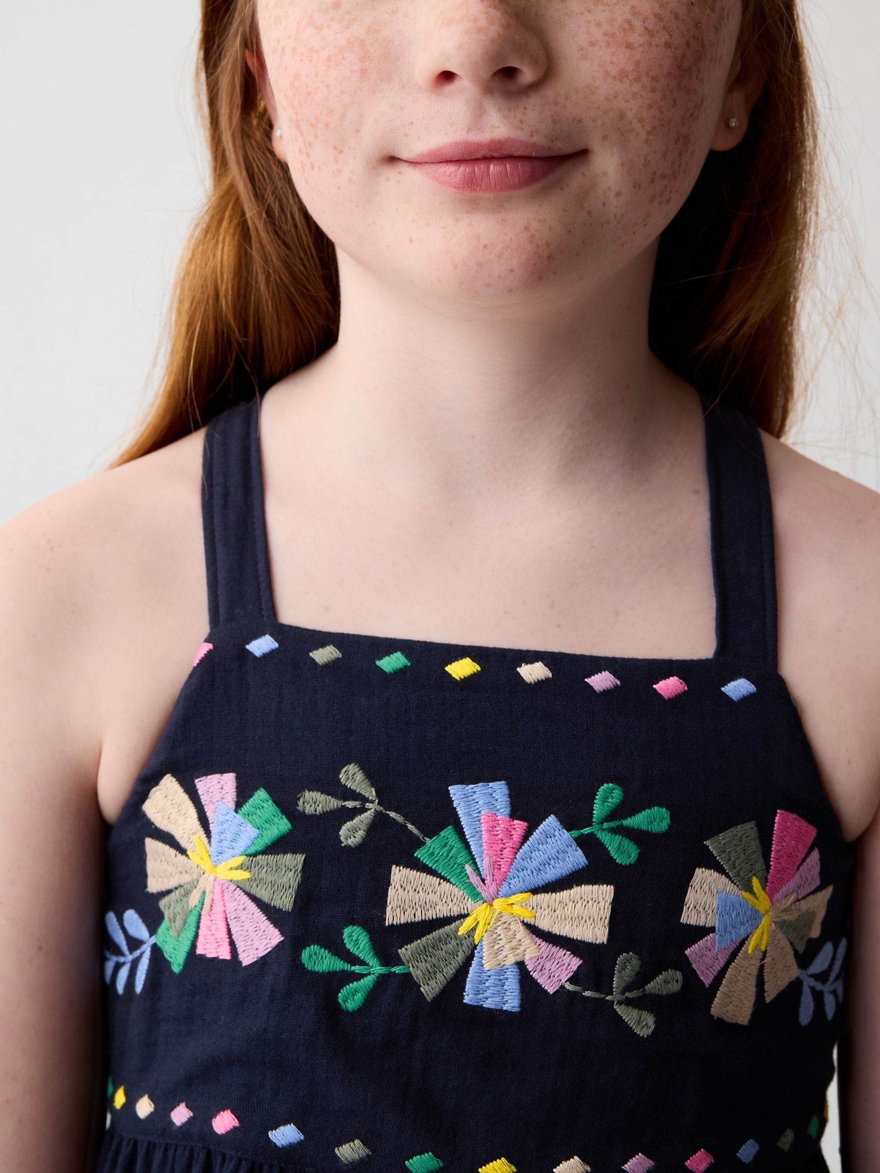Blue Print Midi Dress (4-13yrs) - Image 3 of 3