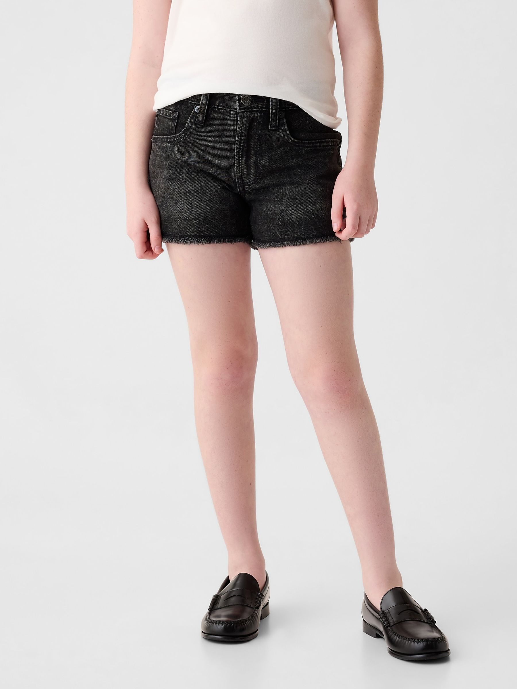 Black Low Rise Stride Shorts (6-13yrs) - Image 1 of 3