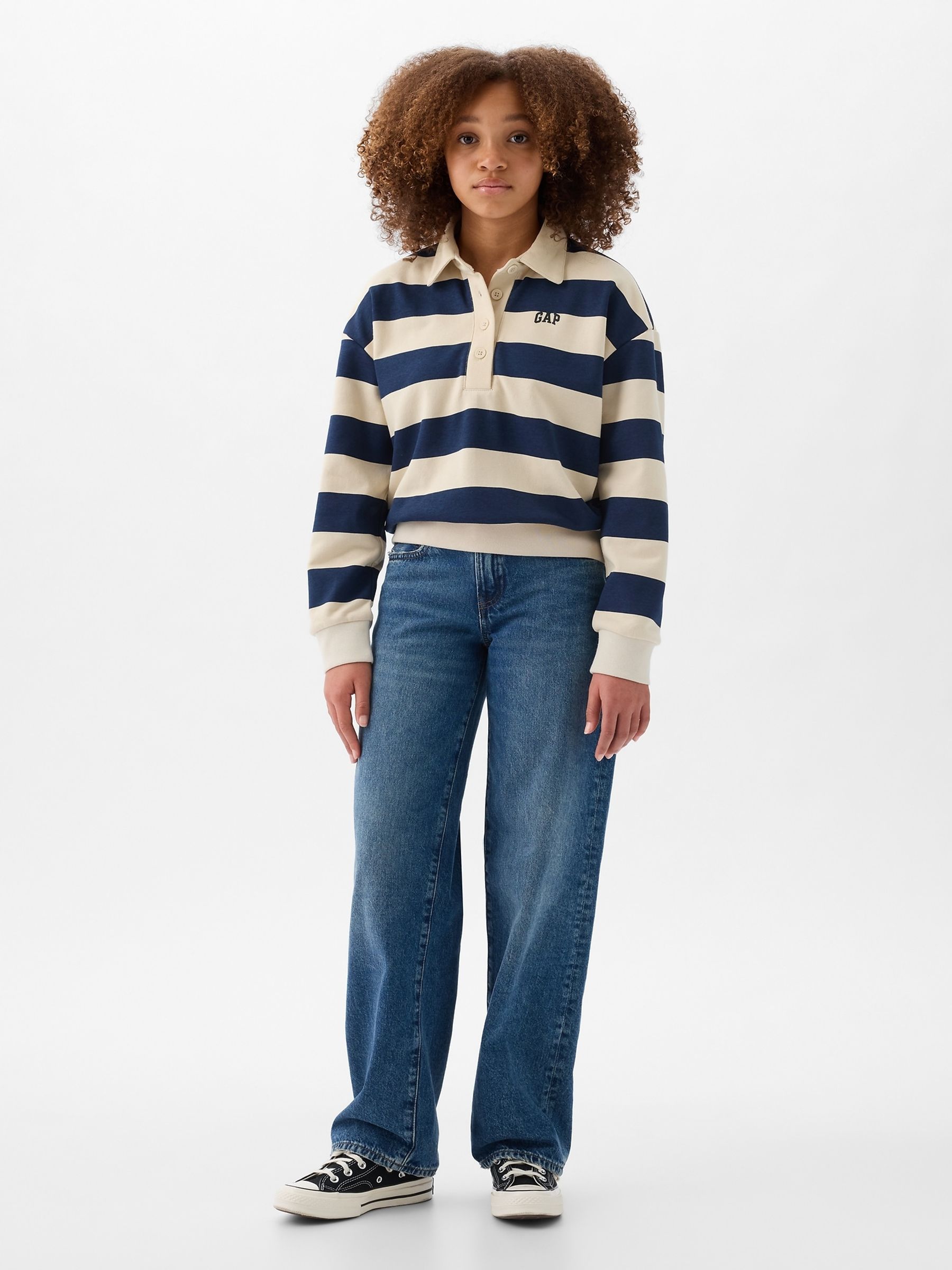 Blue Logo Polo Sweatshirt (4-13yrs) - Image 3 of 3