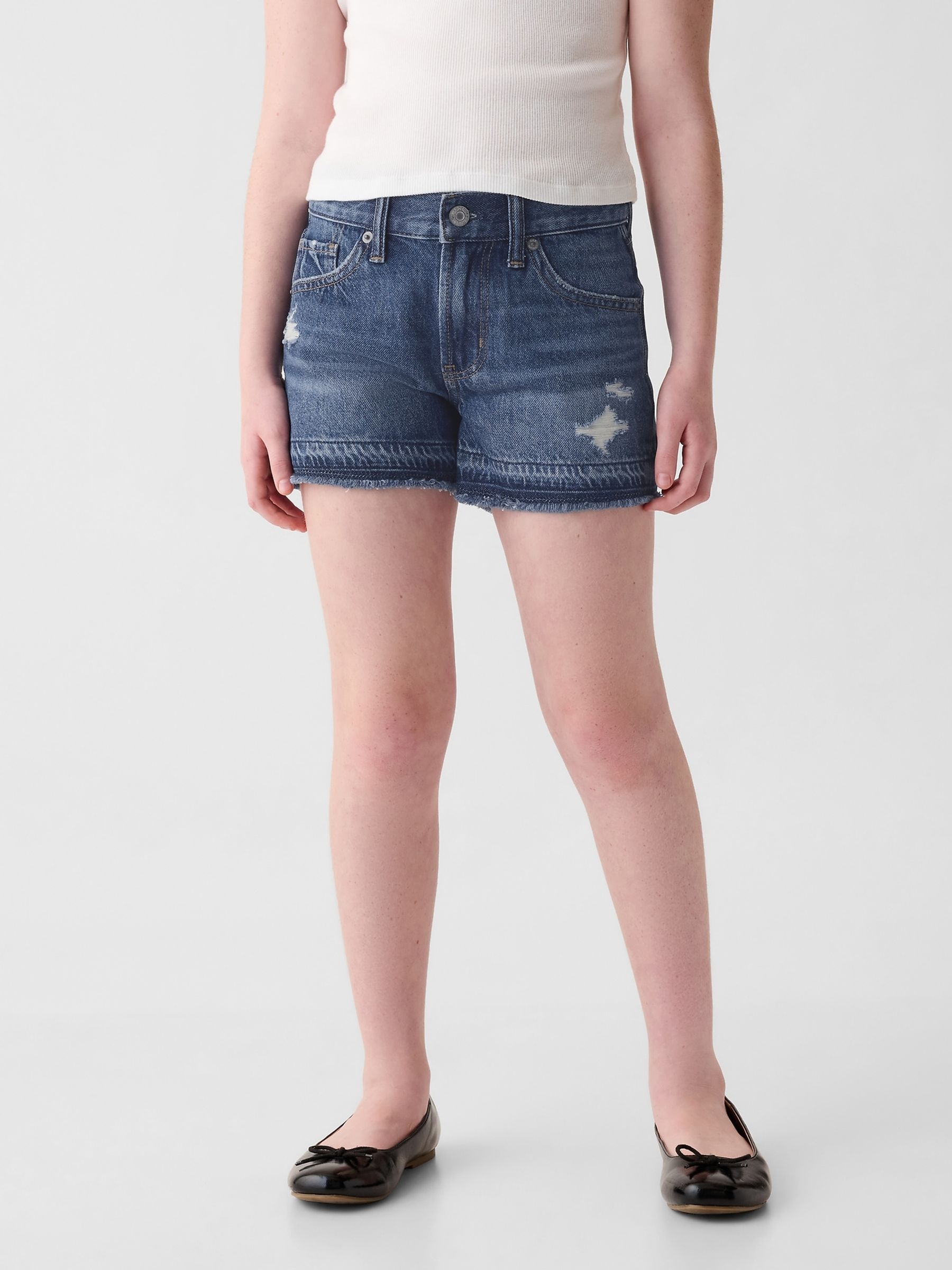 Blue Low Rise Stride Shorts (6-13yrs) - Image 1 of 4