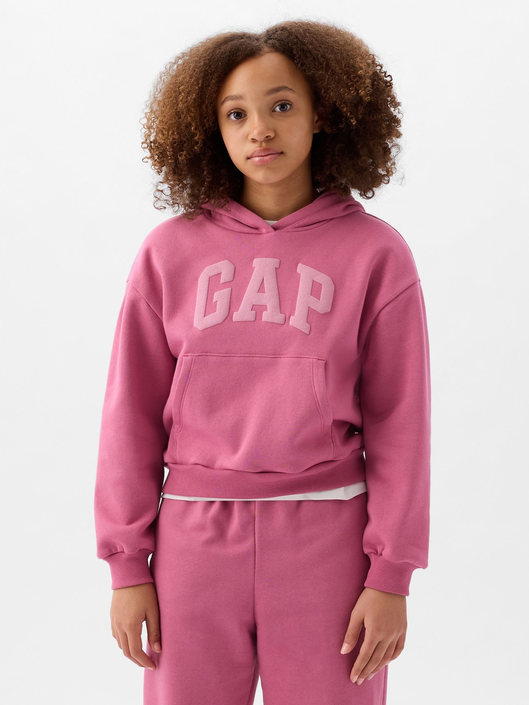 Pink Arch Logo Hoodie (4-13yrs) - Image 1 of 4