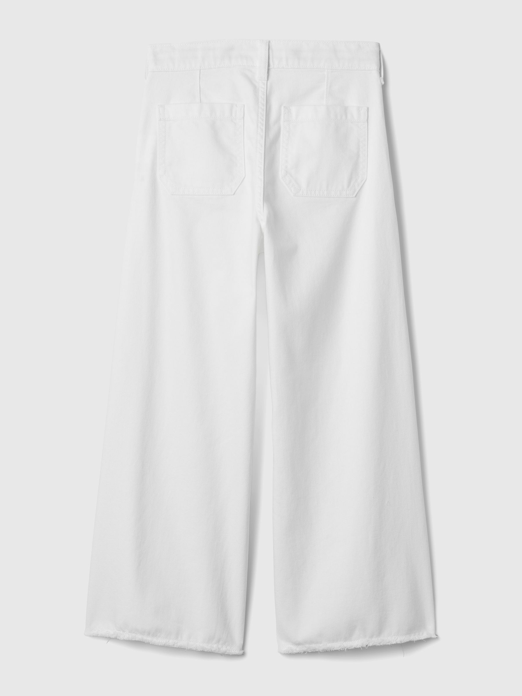 White Wide-Leg Ankle Jeans (6yrs-13yrs) - Image 6 of 6