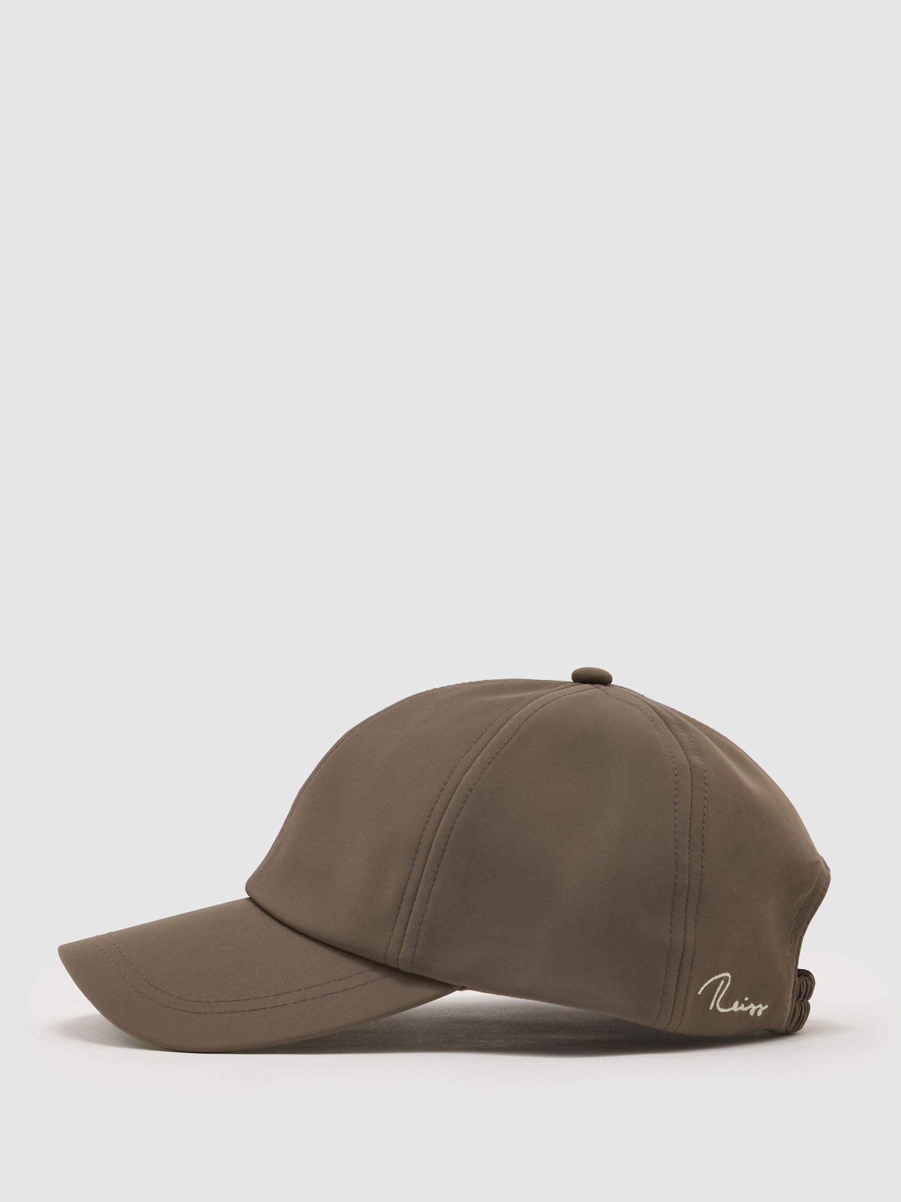 Technical Logo-Embroidered Baseball Cap in Mushroom Brown - Image 3 of 5