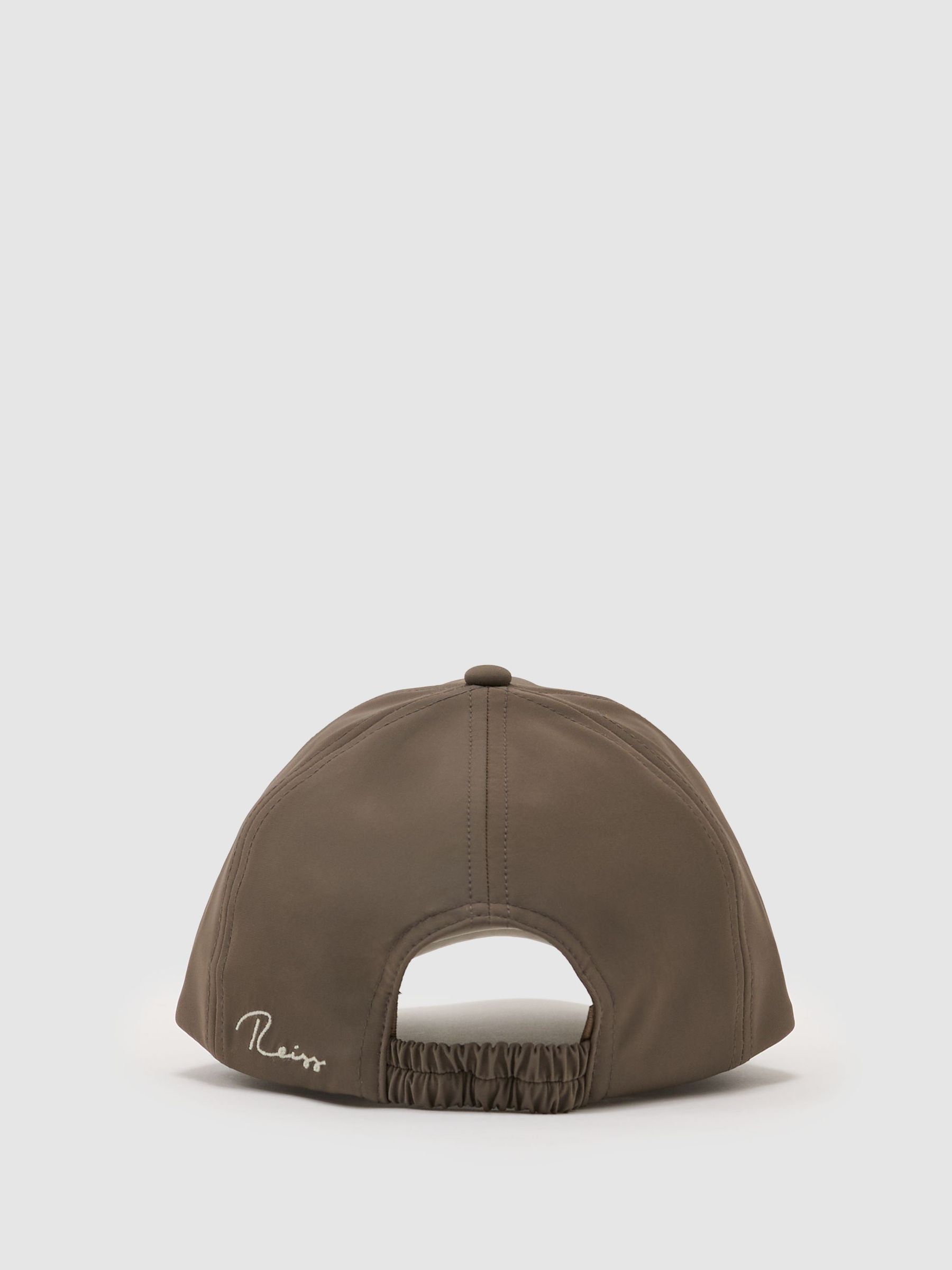 Technical Logo-Embroidered Baseball Cap in Mushroom Brown - Image 4 of 5