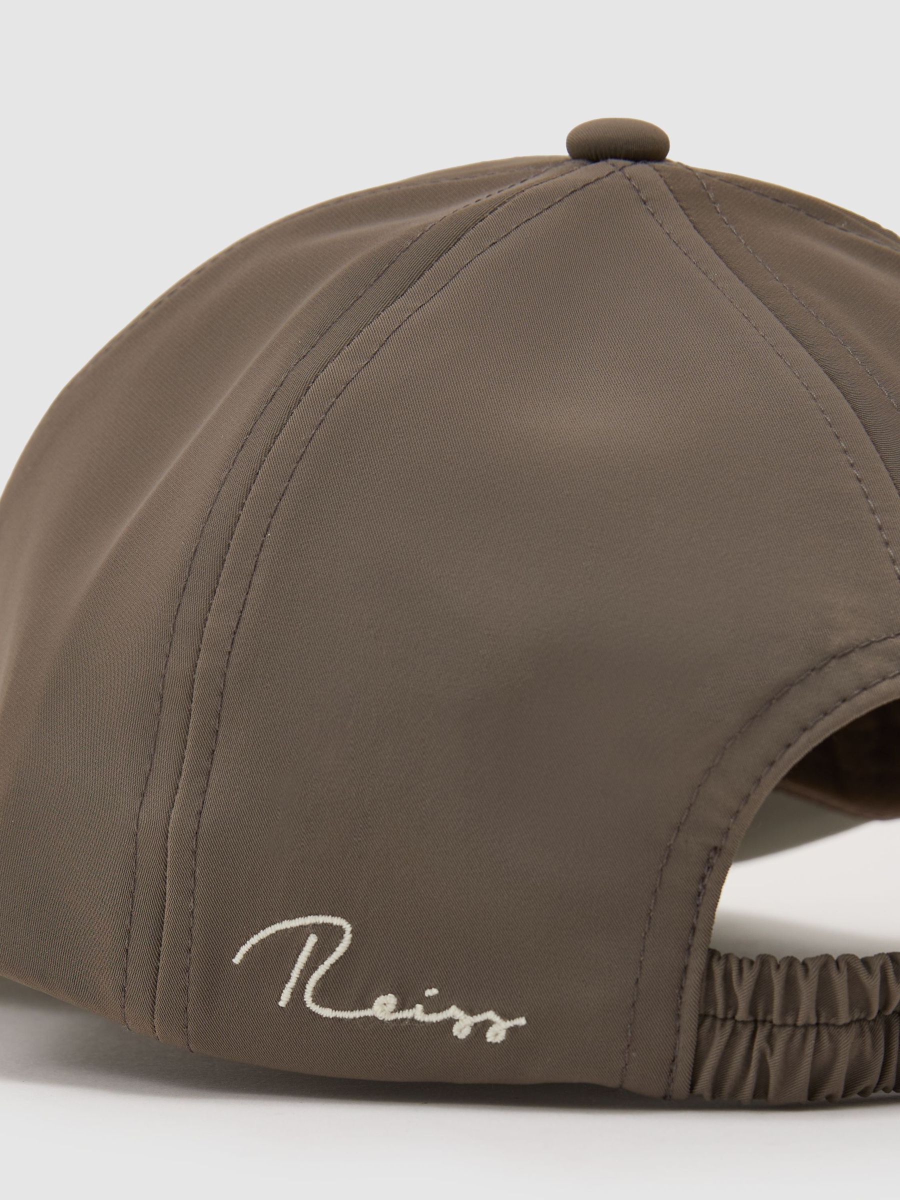 Technical Logo-Embroidered Baseball Cap in Mushroom Brown - Image 5 of 5