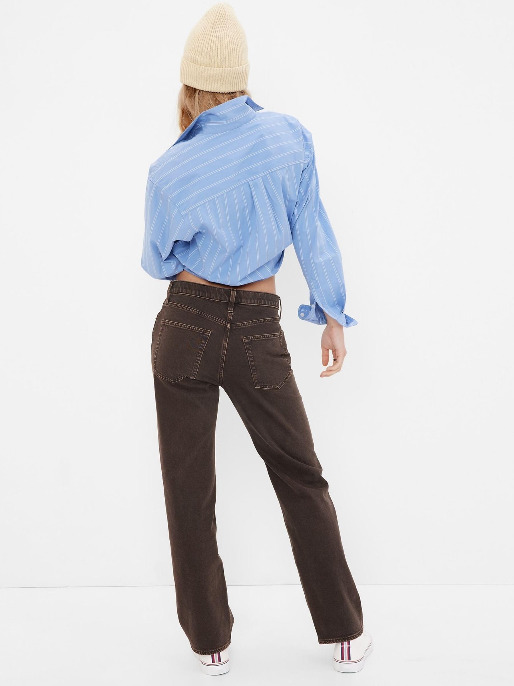 Brown Mid Rise '90s Loose Fit Jeans - Image 2 of 4