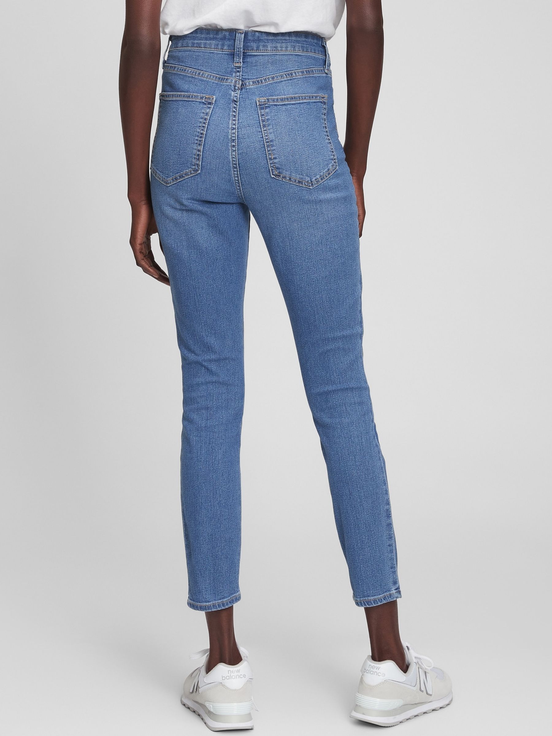 Blue High Waisted Super Stretch Skinny Jeggings - Image 2 of 5