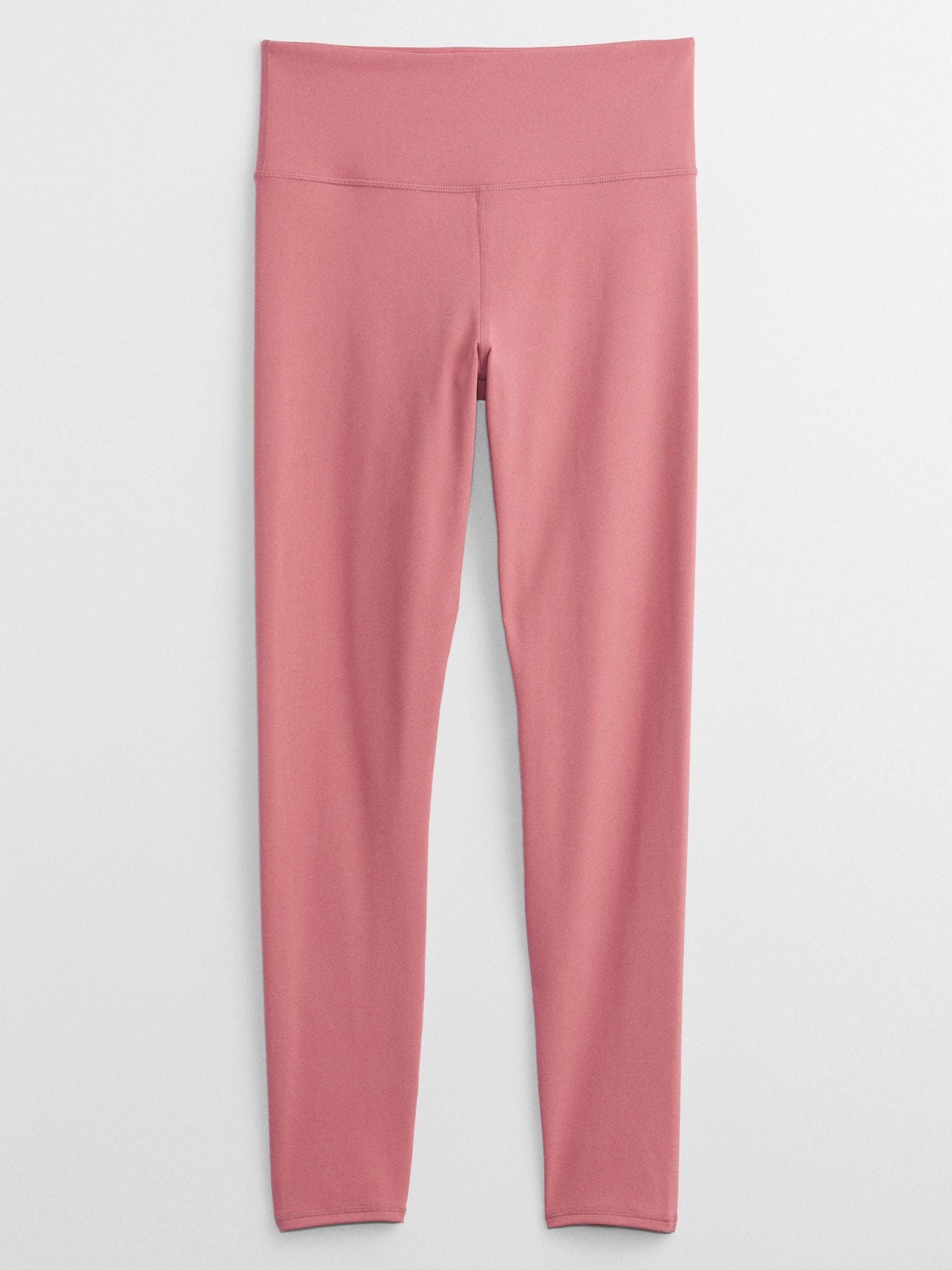 Pink High Waisted Full Length Leggings - Image 3 of 4