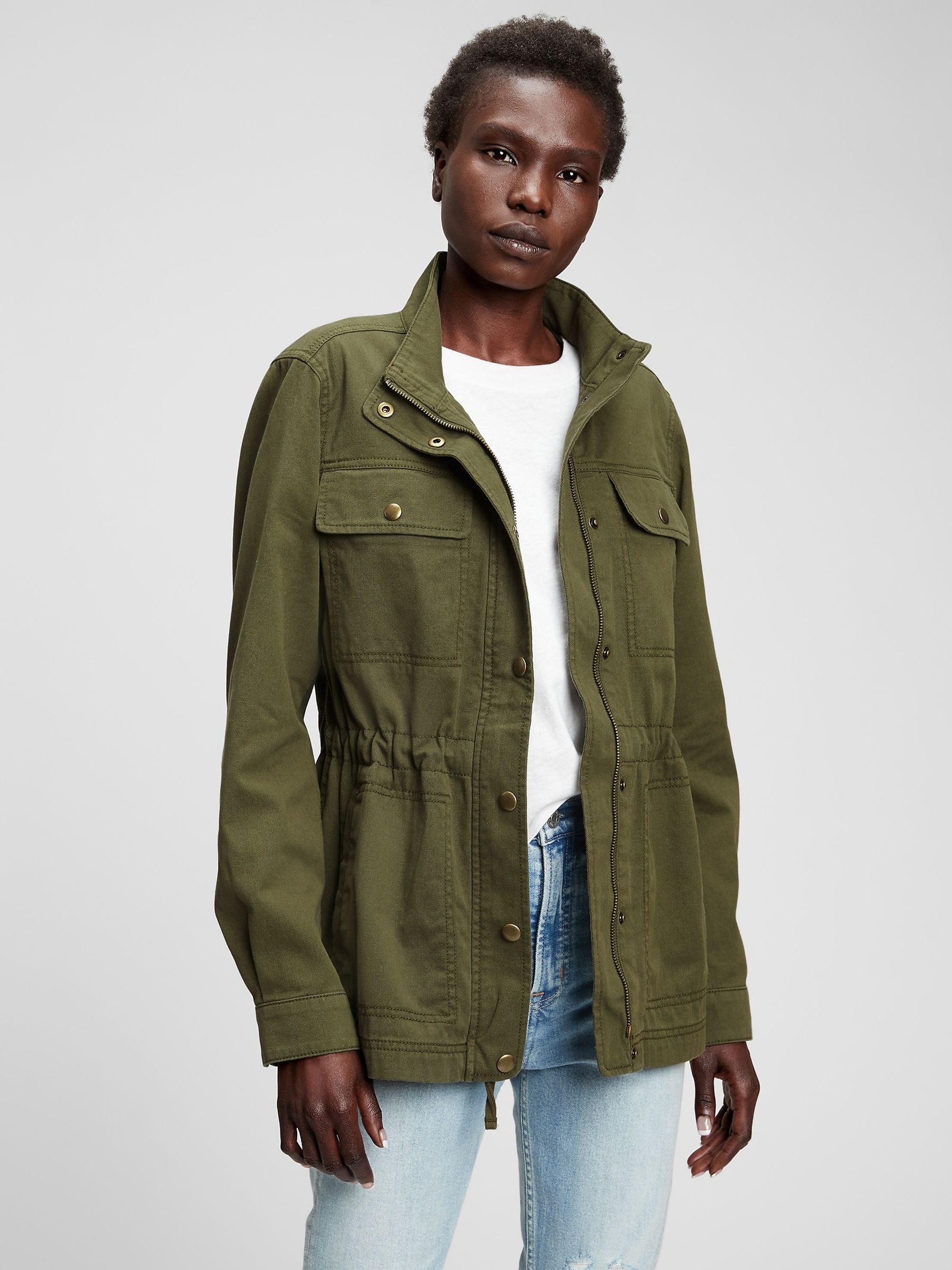Green Utility Jacket Gap