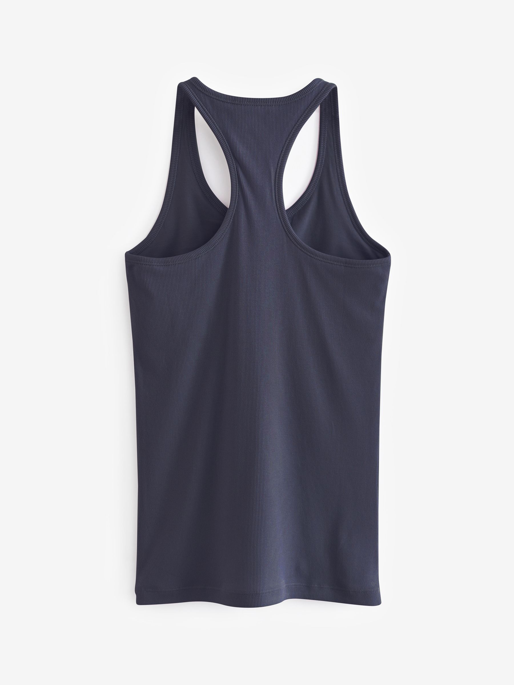 Navy Blue Ribbed Support Vest - Image 3 of 4
