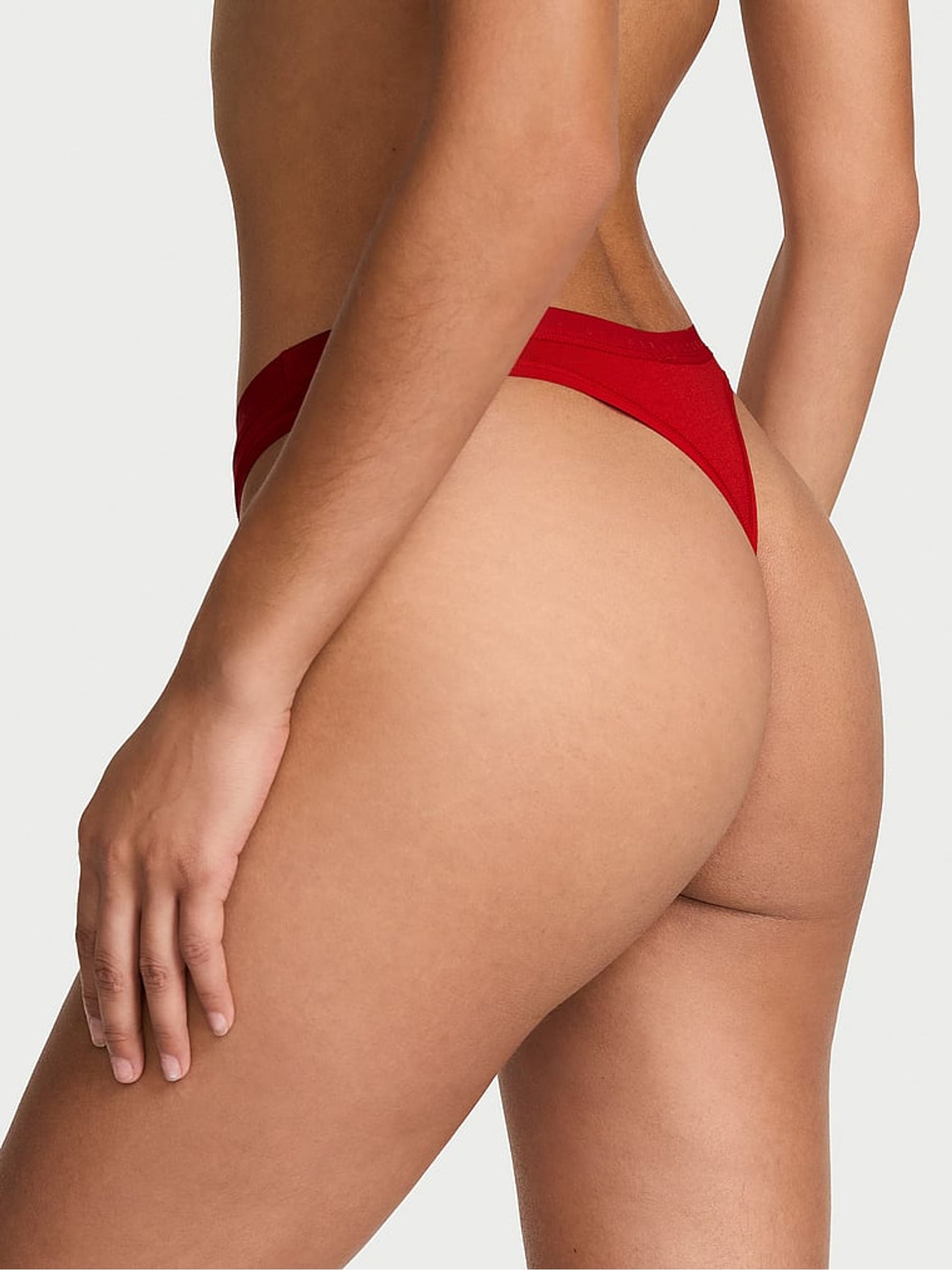 Lipstick Red Thong Knickers - Image 2 of 2 Lipstick Red Thong Knickers - Image 2 of 2