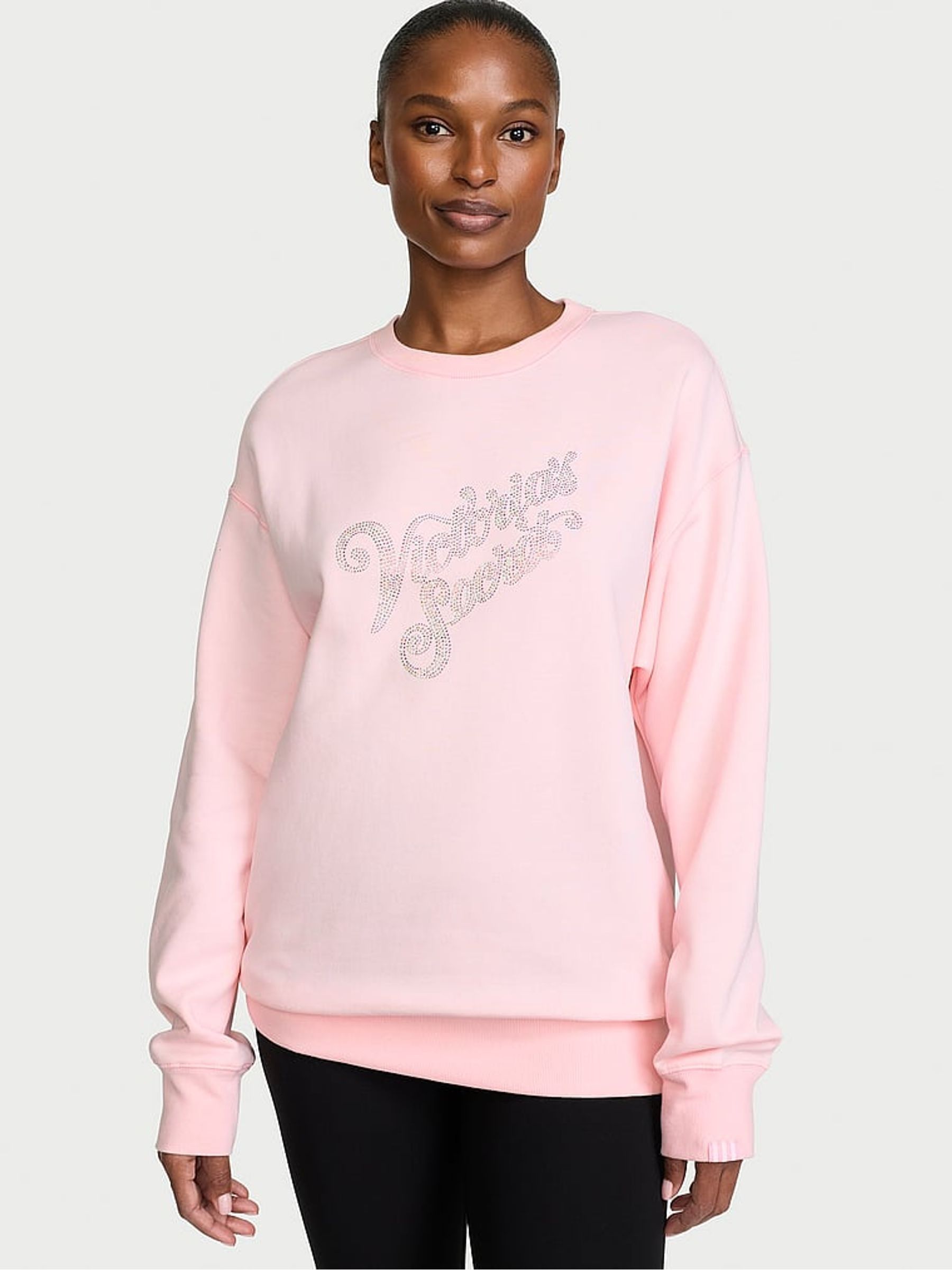 Angel Pink Logo Fleece Crewneck Sweatshirt - Image 2 of 3