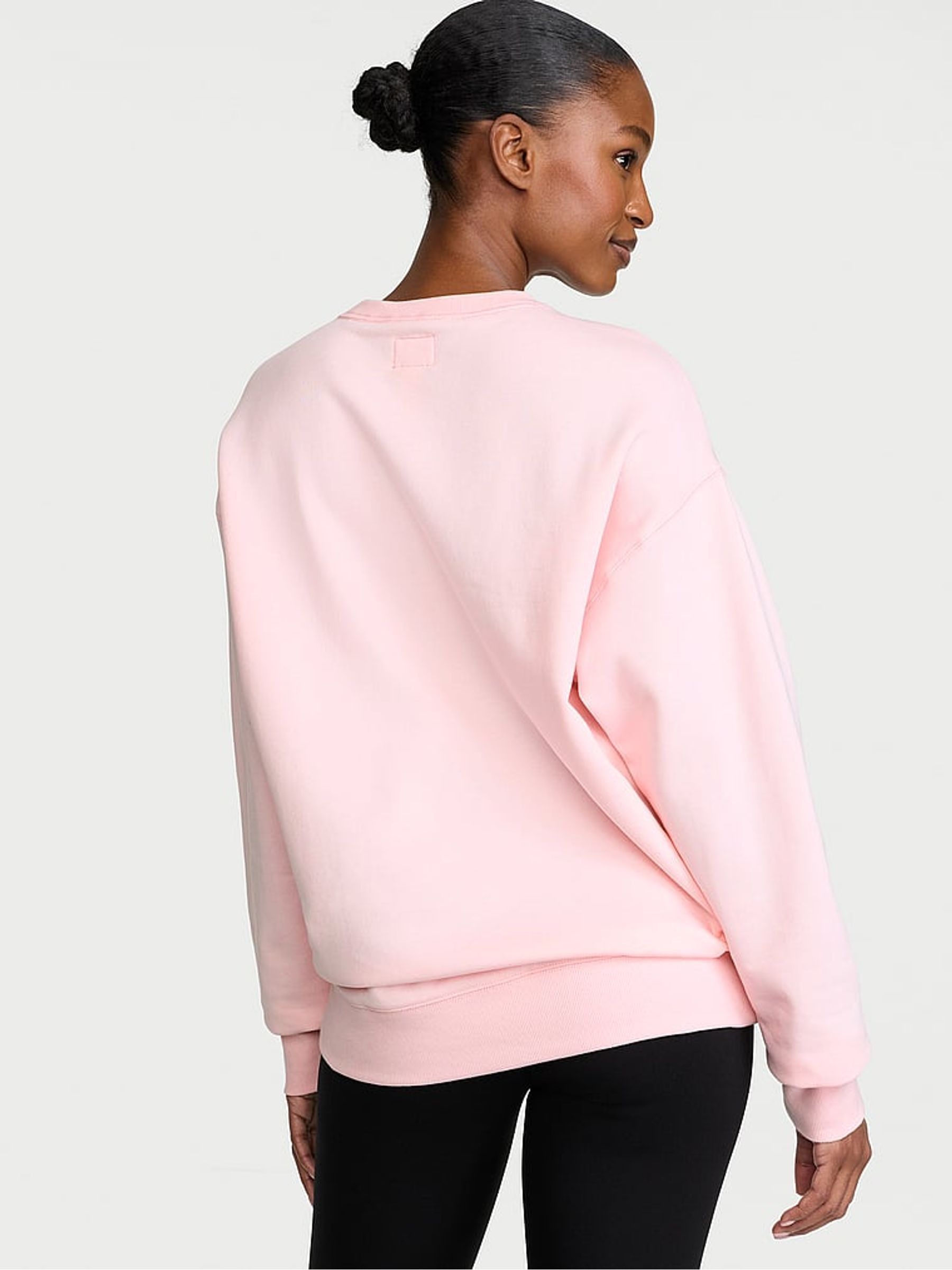 Angel Pink Logo Fleece Crewneck Sweatshirt - Image 3 of 3