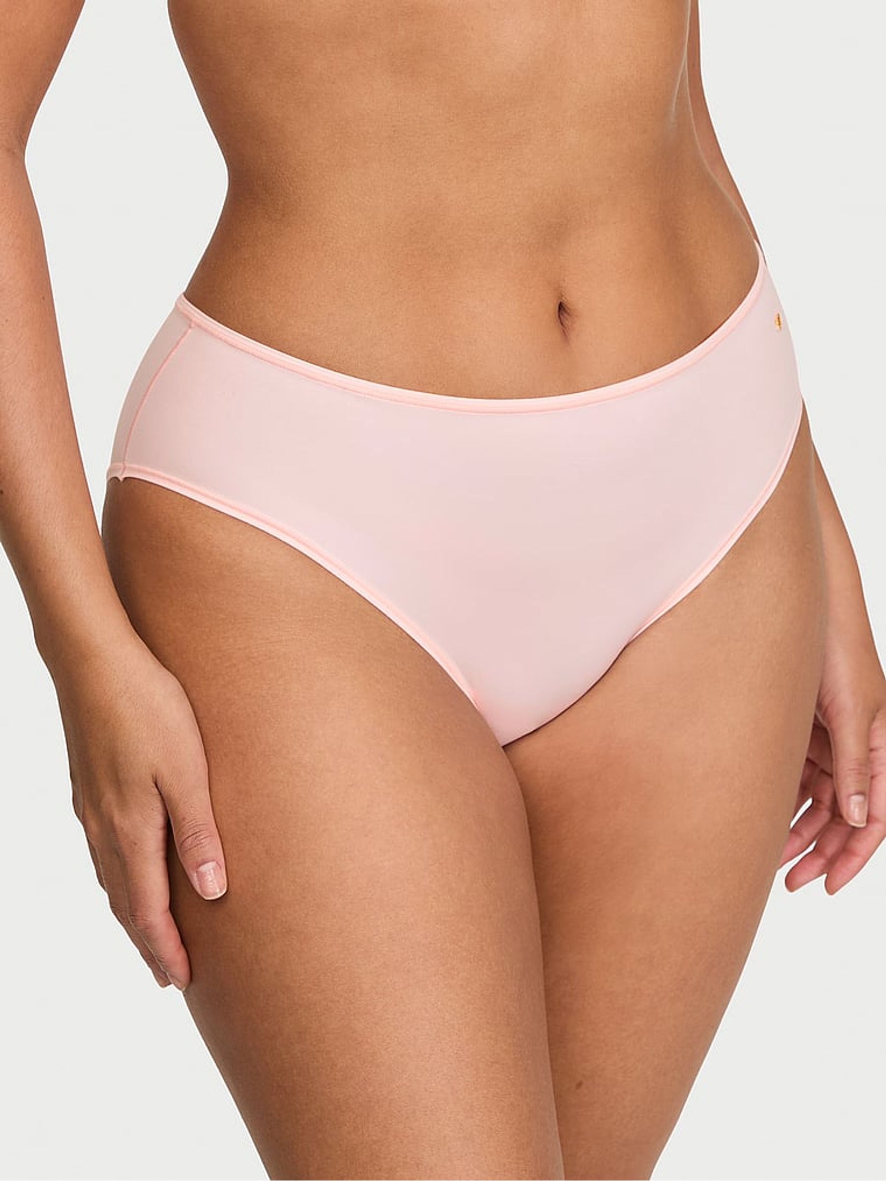 Purest Pink Bikini Mid-Rise Knickers - Image 1 of 2 Purest Pink Bikini Mid-Rise Knickers - Image 1 of 2