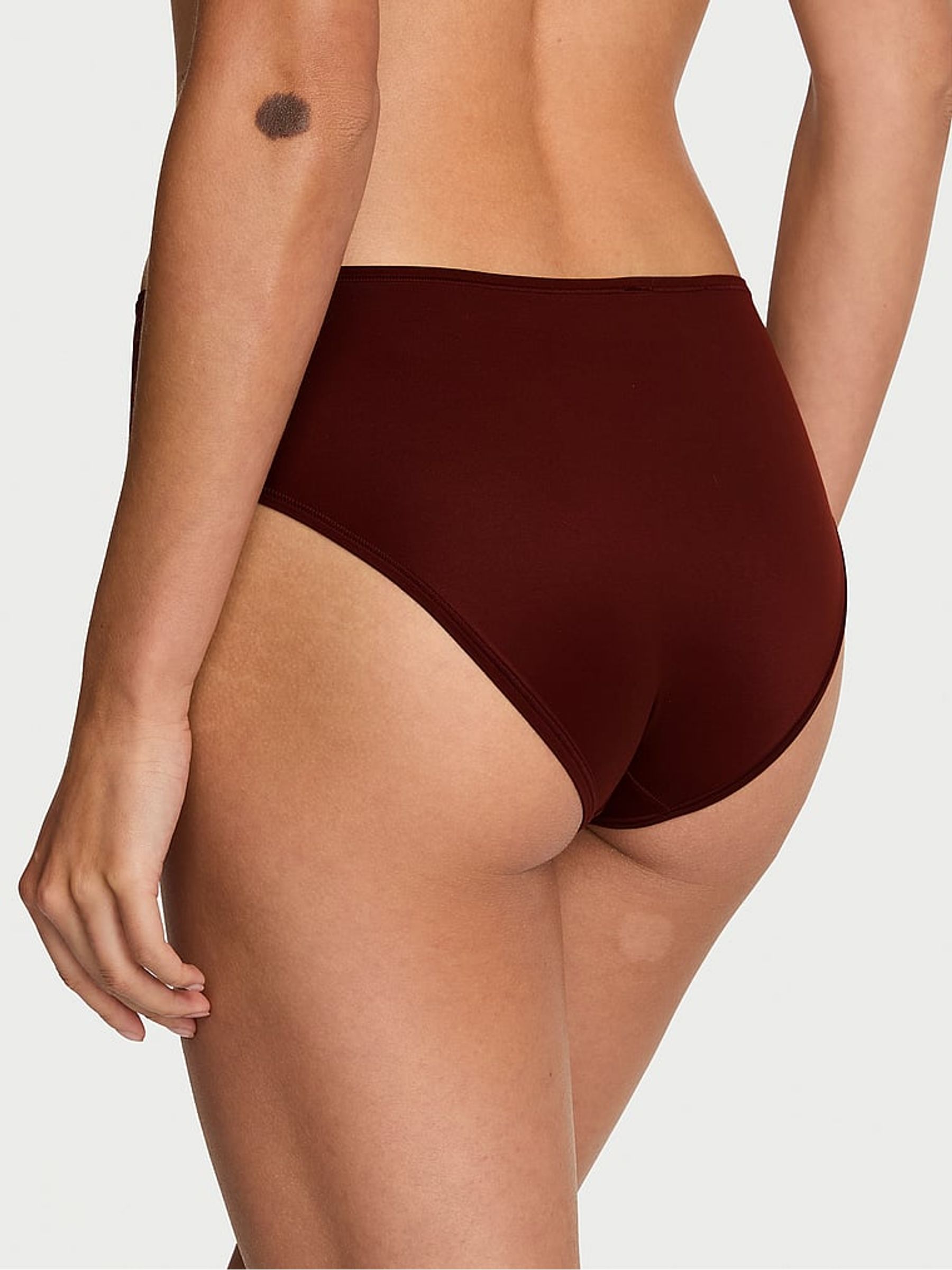 Cherrywood Brown Bikini Mid-Rise Knickers - Image 2 of 2