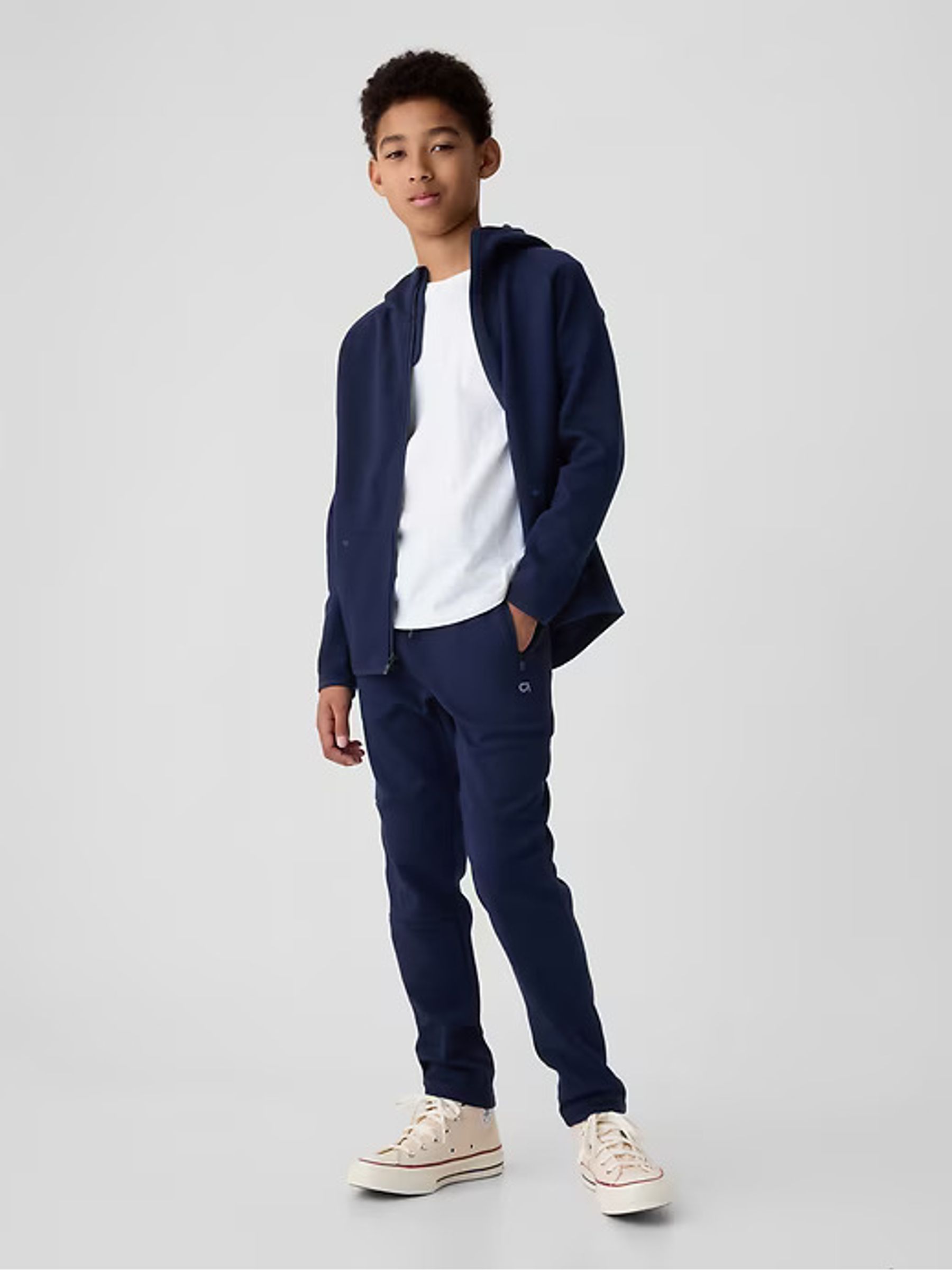 Blue Fit Tech Joggers (4-13yrs) - Image 1 of 5