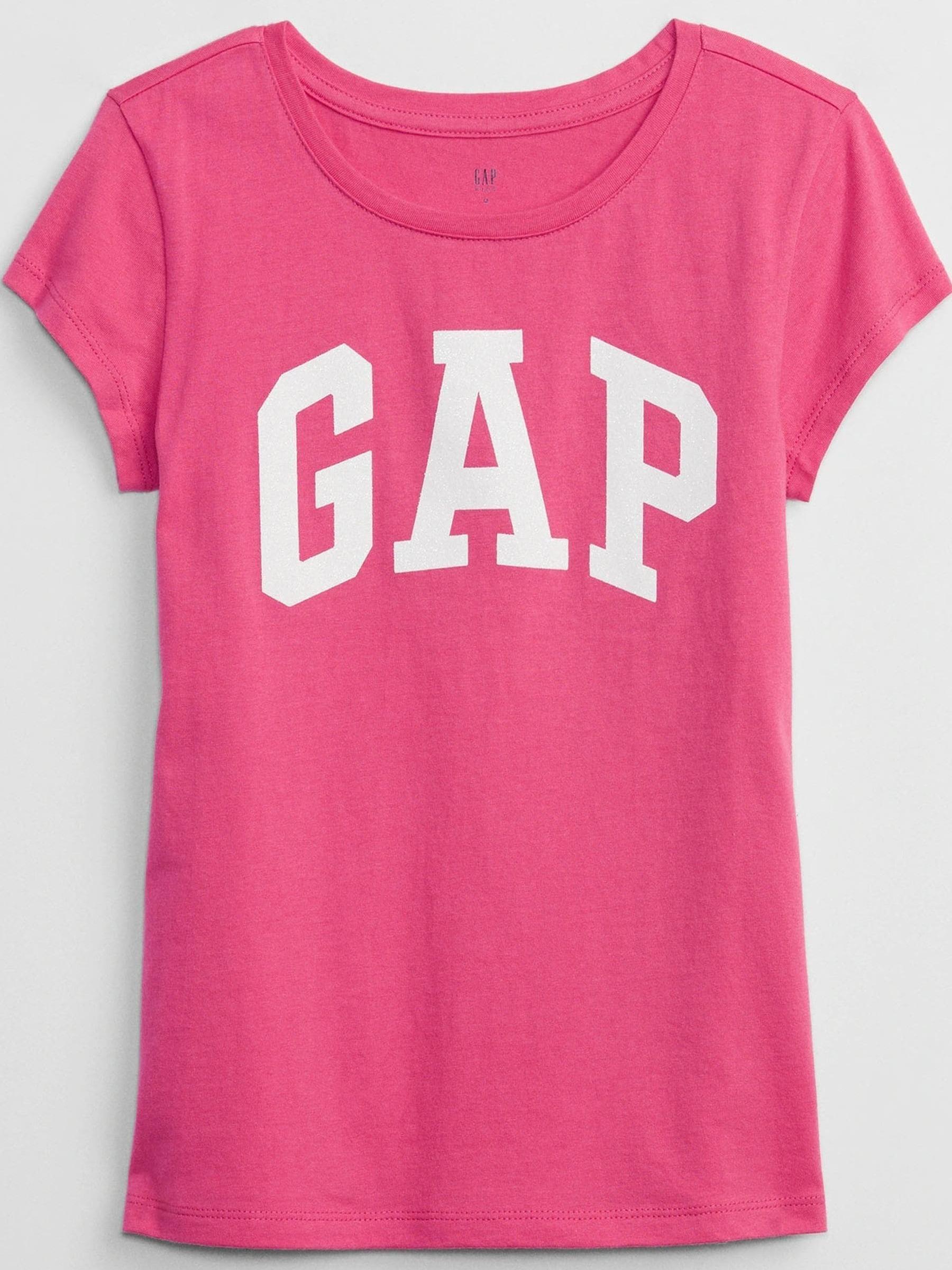 Pink Metallic Logo Short Sleeve T-Shirt (4-13yrs) - Image 1 of 3