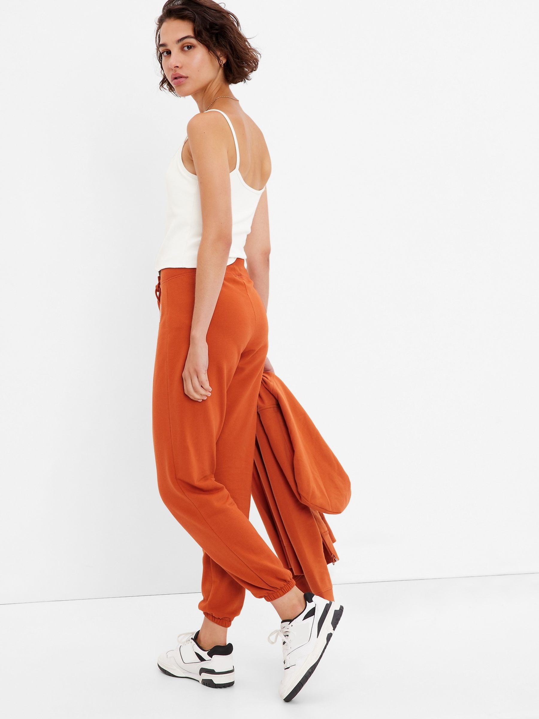 Orange Vintage Arch Logo Joggers - Image 2 of 2