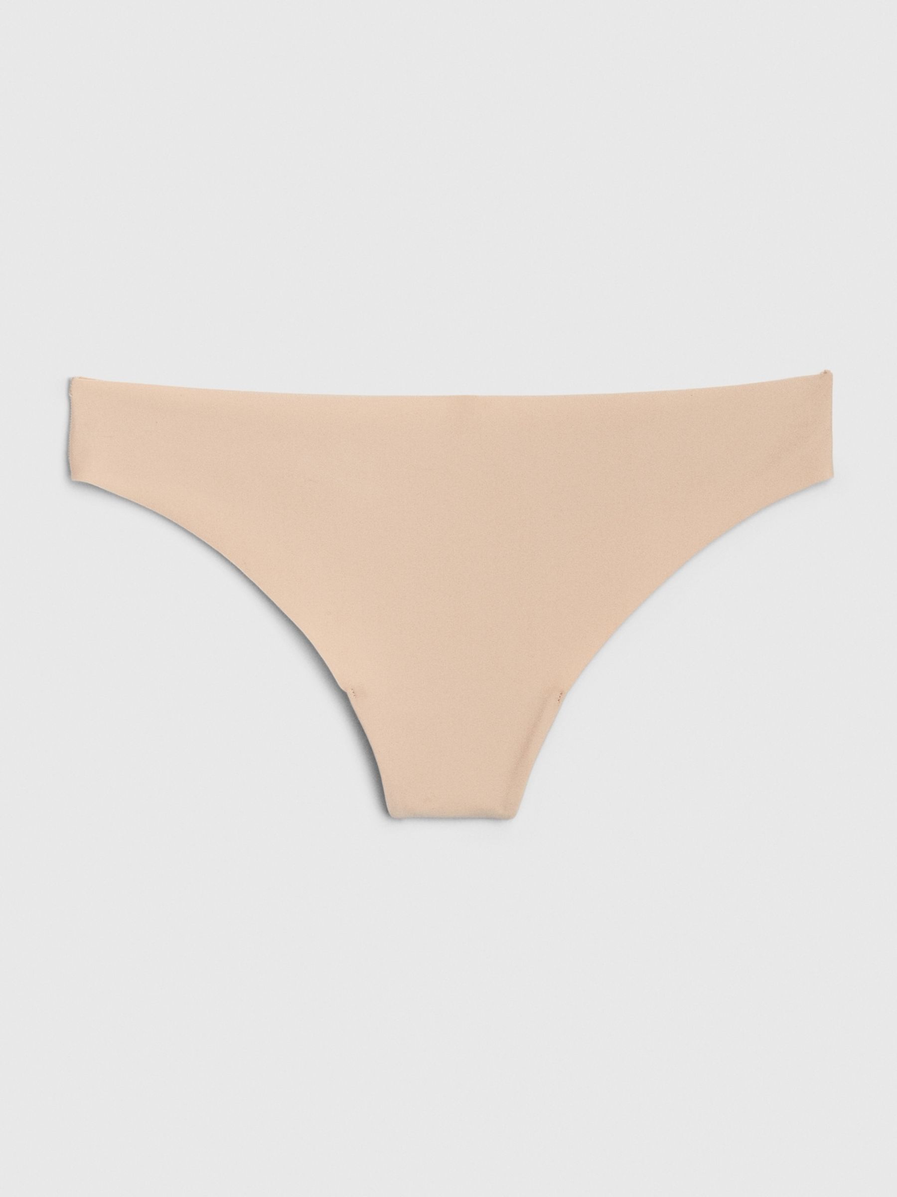 Beige Thong No-Show Seamless Knickers - Image 2 of 3