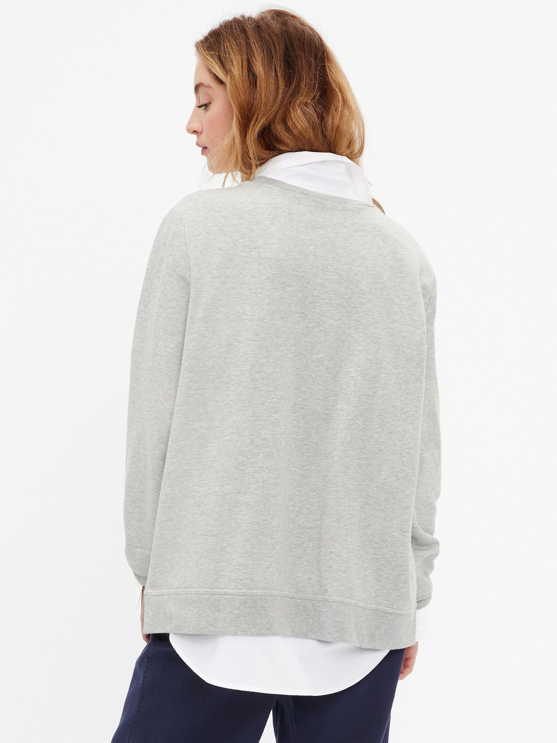 Grey Metallic Logo Crew Neck Sweatshirt - Image 2 of 4