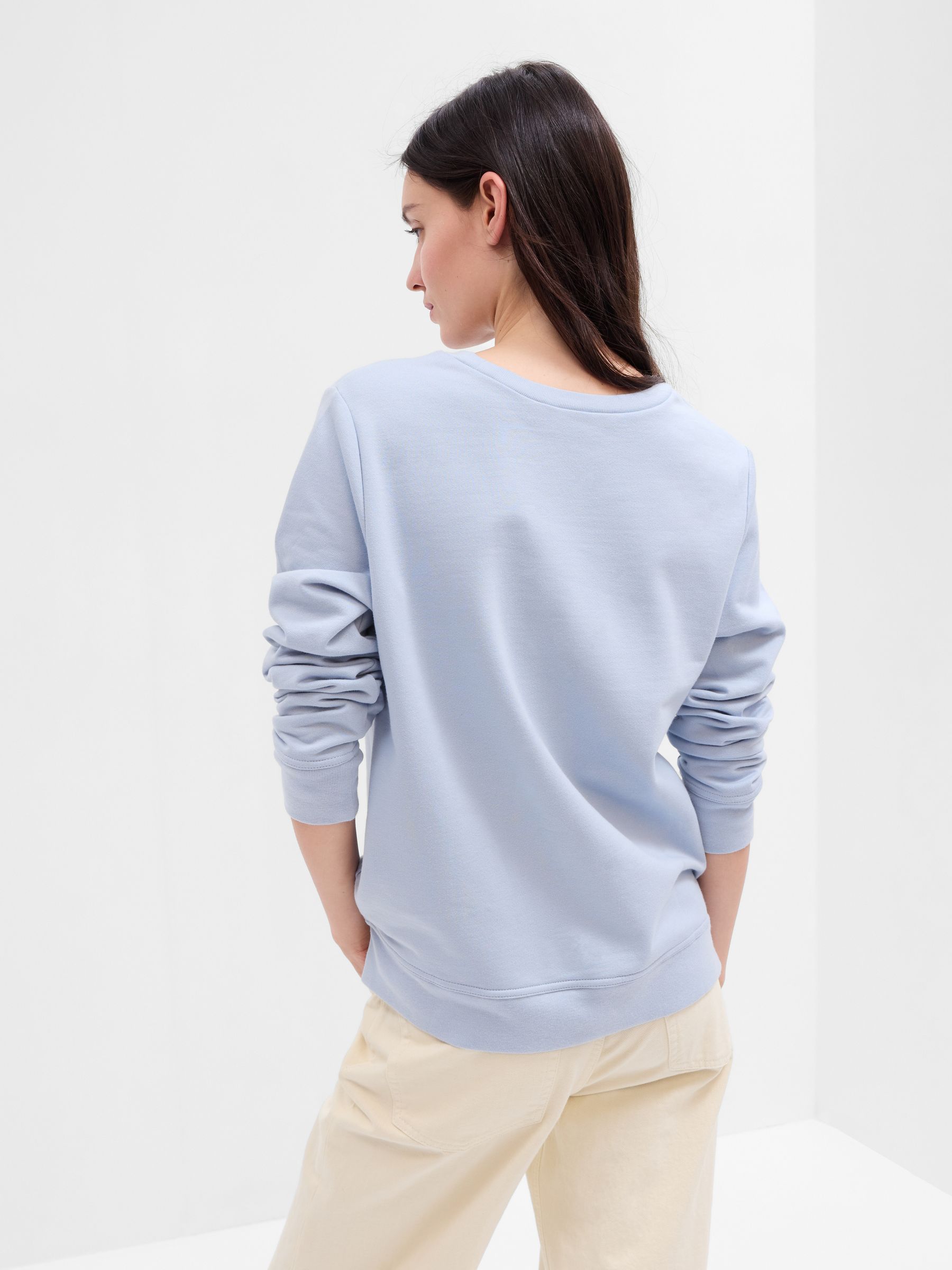 Blue Metallic Logo Crew Neck Sweatshirt - Image 2 of 4
