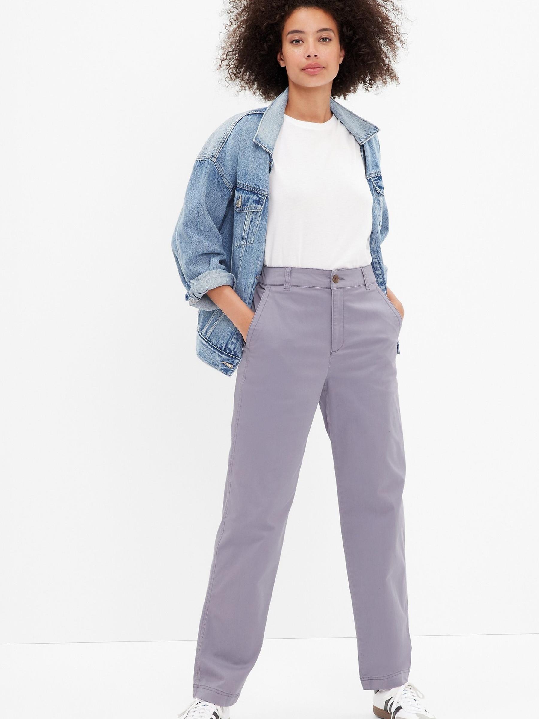 Grey High Waisted Girlfriend Trousers - Image 1 of 1
