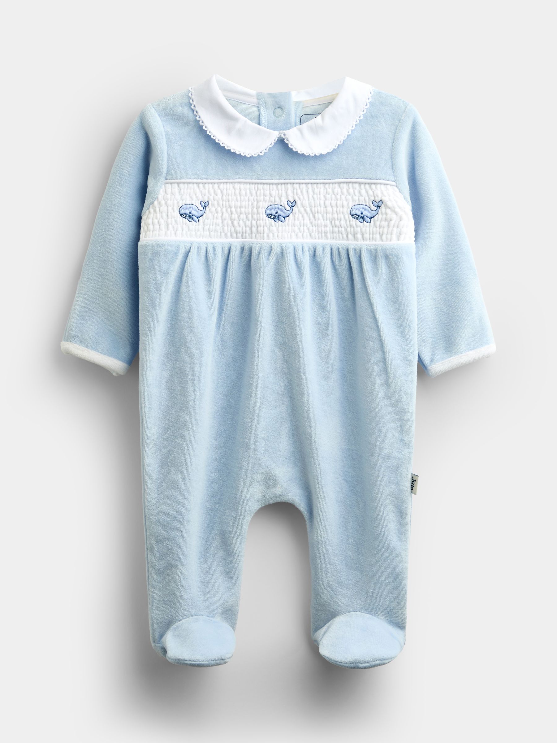 Blue Smocked All In One - Image 2 of 7 Blue Smocked All In One - Image 2 of 7