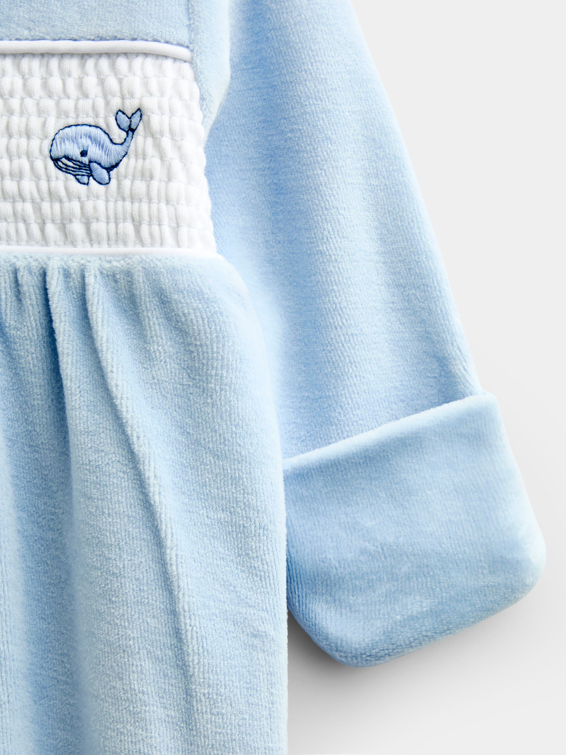 Blue Smocked All In One - Image 7 of 7 Blue Smocked All In One - Image 7 of 7