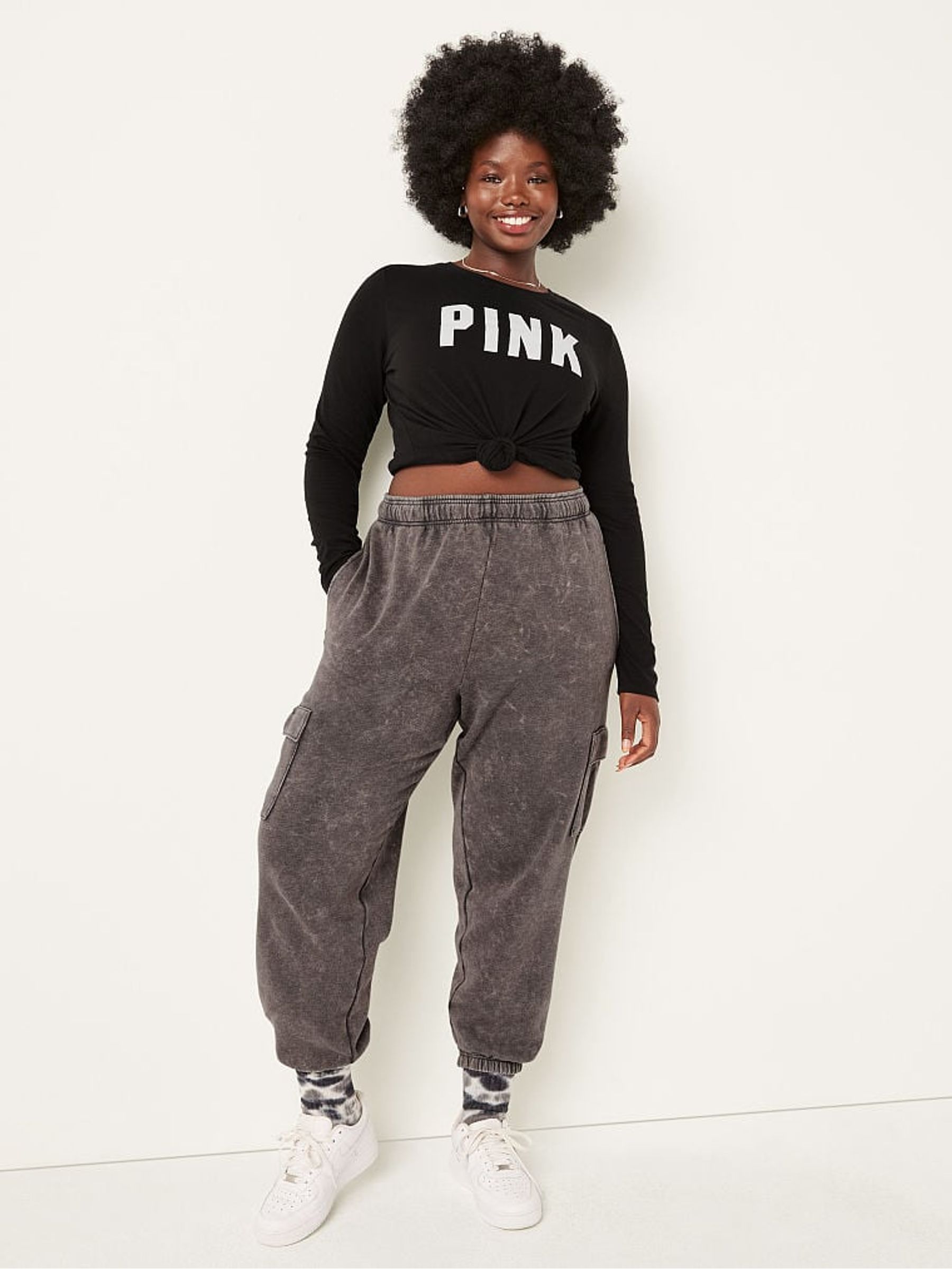 Pure Black Everyday Long Sleeve Crew Tee - Image 3 of 4